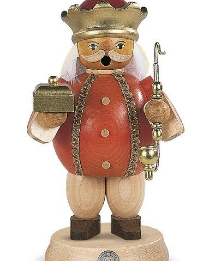 Müller Seiffen Räuchermann Melchior 18 cm mittelgroß Die Drei Weisen -aus nachhaltiger Waldwirtschaft