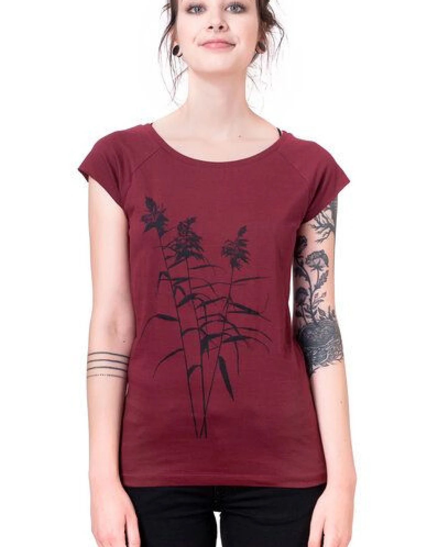 Hirschkind Bio-& Fair-Trade-Frauenshirt "Schilf" – Ansicht 2