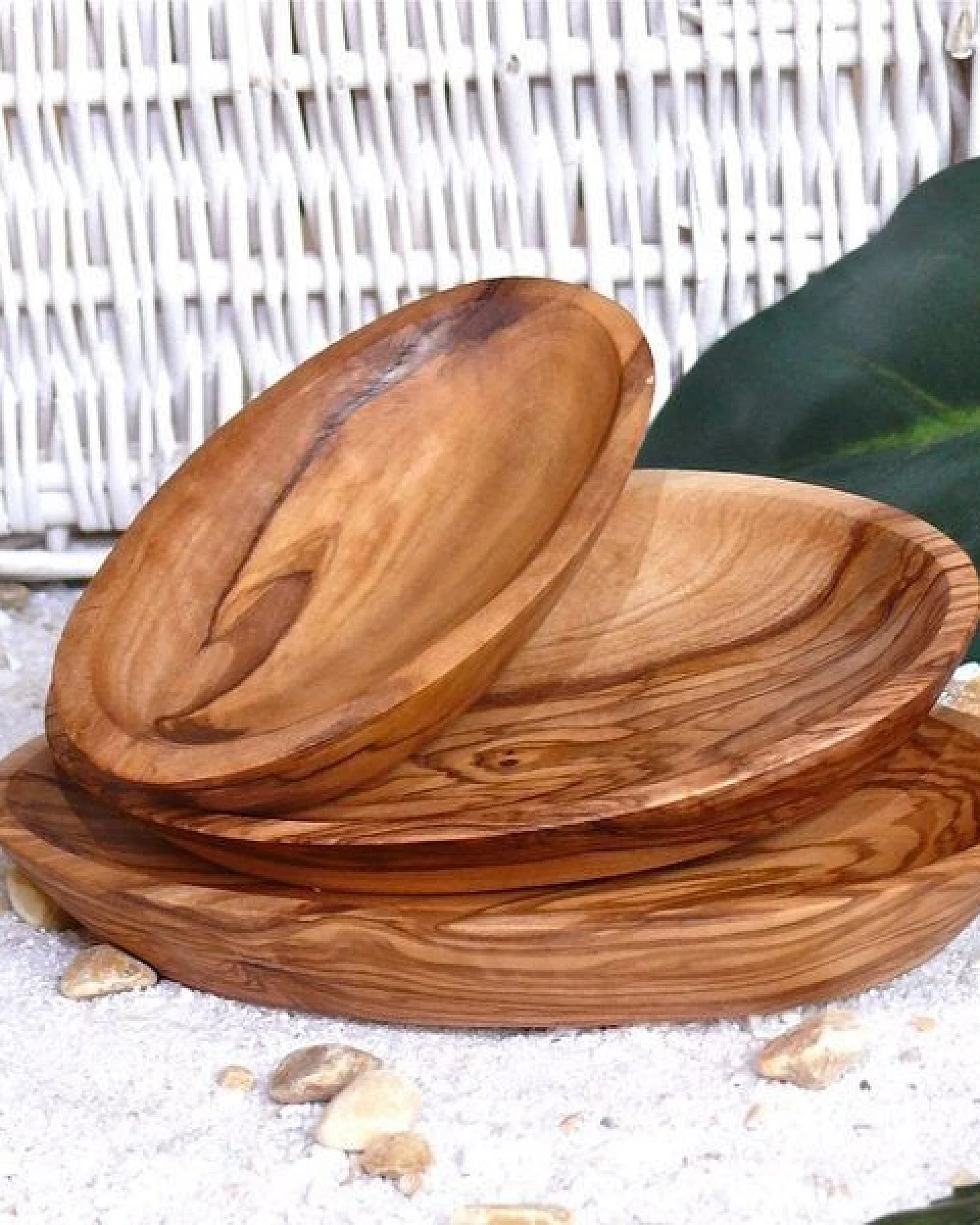 Olivenholz erleben Schälchen oval im 3er Set (klein, mittel, groß) aus Olivenholz – Ansicht 3