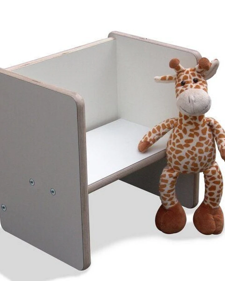 Die Schreiner Christoph Siegel Kinder Wendehocker 2mount"" - weiss - zum selbst zusammen bauen