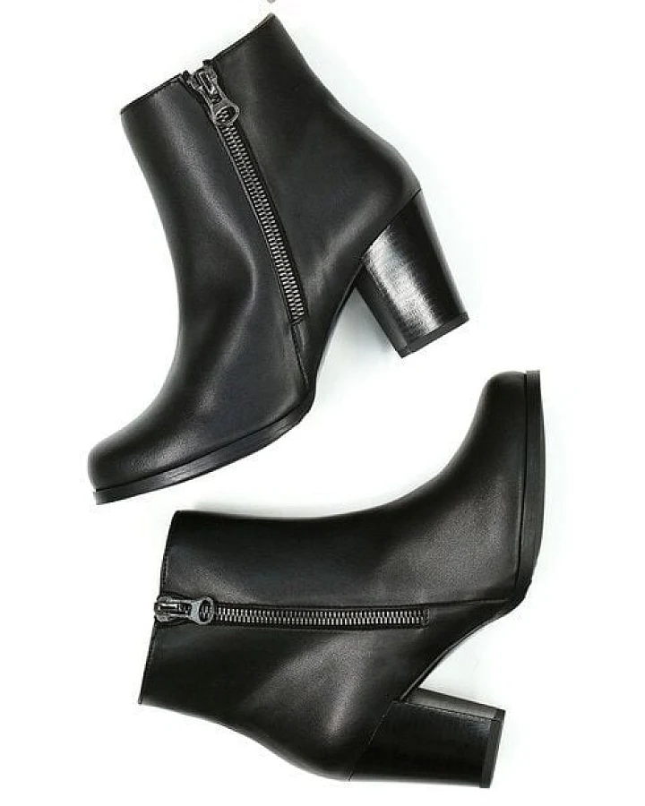 Will's Vegan Shop Wadenhoher Stiefel Schwarz Damen