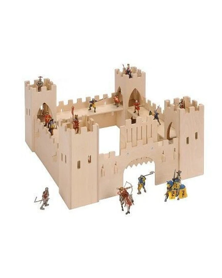 Bätz Holzspielwaren Große Holzritterburg - herrlich zum Spielen, Auszeichnung "Spiel Gut" (ohne Figuren)