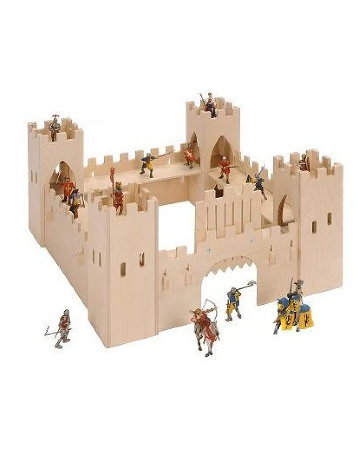 Bätz Holzspielwaren Große Holzritterburg - herrlich zum Spielen, Auszeichnung "Spiel Gut" (ohne Figuren)