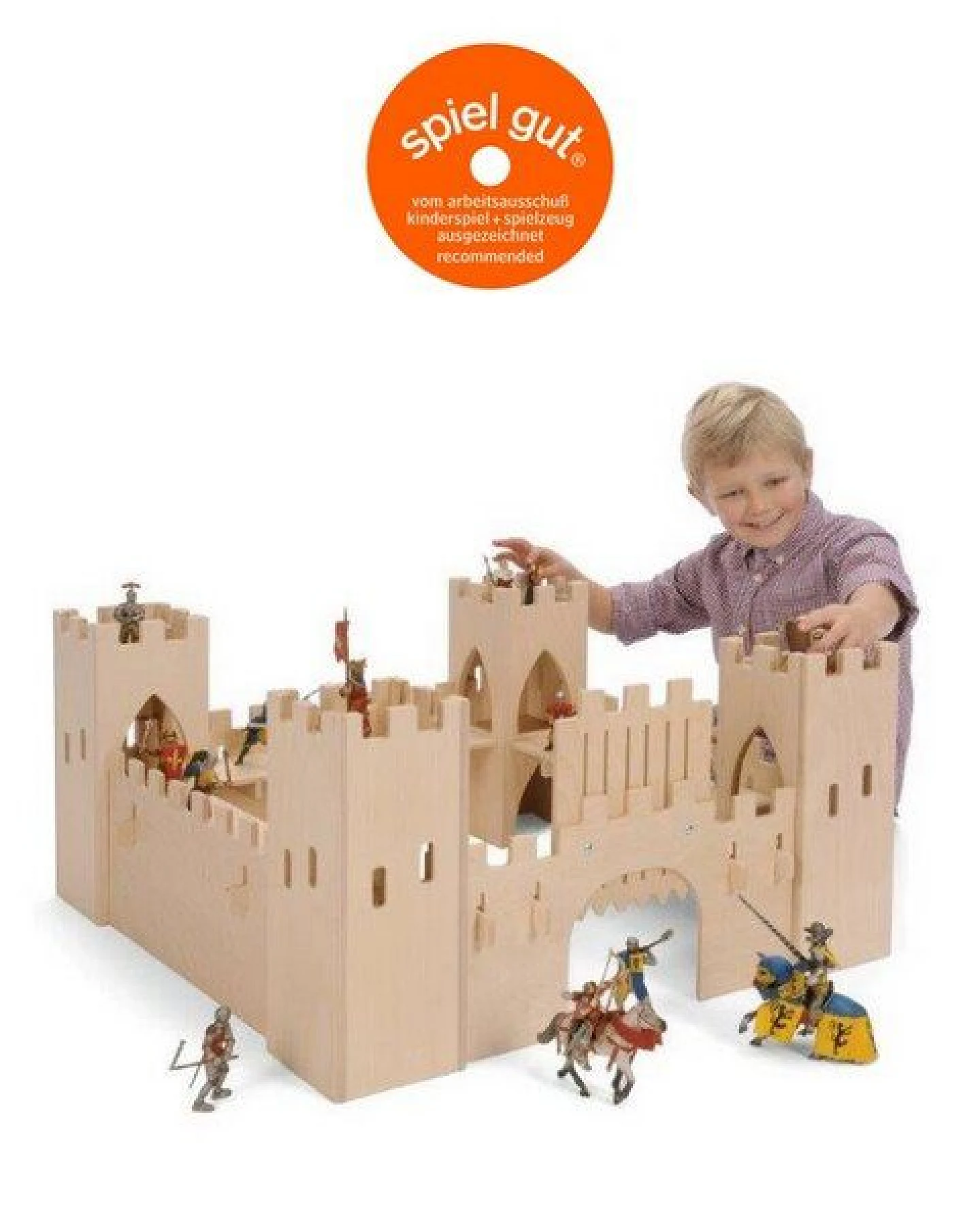 Bätz Holzspielwaren Große Holzritterburg - herrlich zum Spielen, Auszeichnung "Spiel Gut" (ohne Figuren) – Ansicht 2