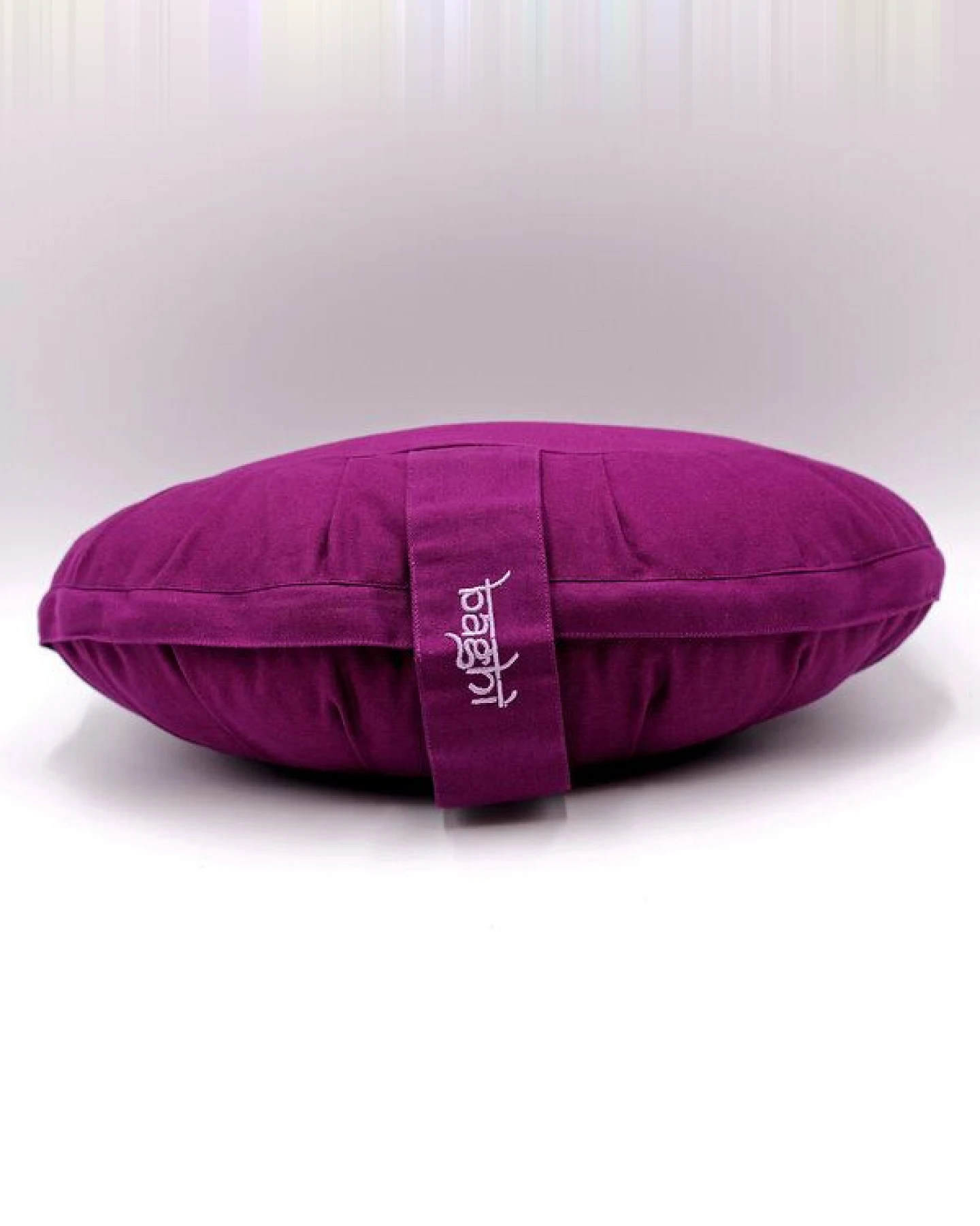 BAGHI Meditationskissen Halbmond basic aus Bio-Baumwolle kbA - Sitzhöhe 12cm – Ansicht 2