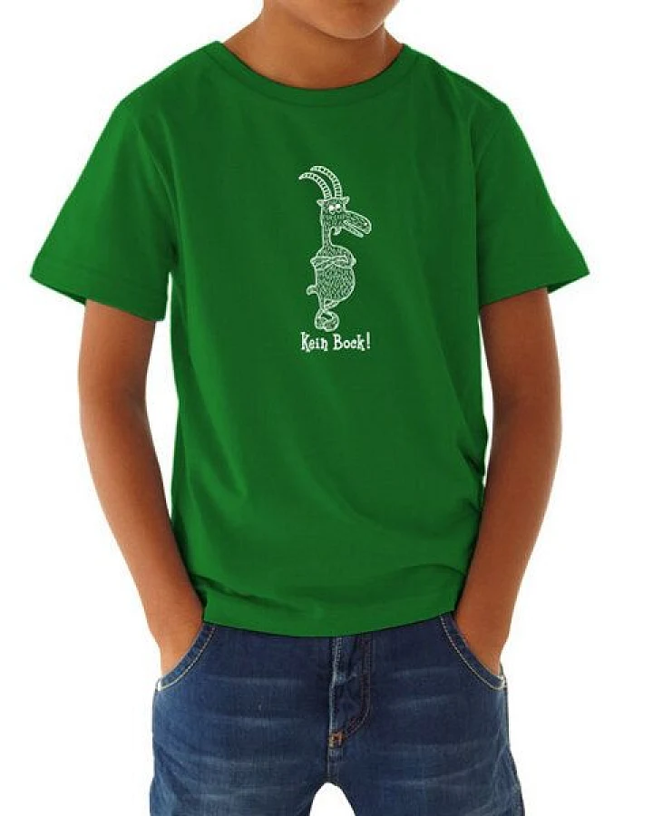Picopoc Kein Bock ! T-Shirt in Grün & Weiß für Kinder und Jugendliche