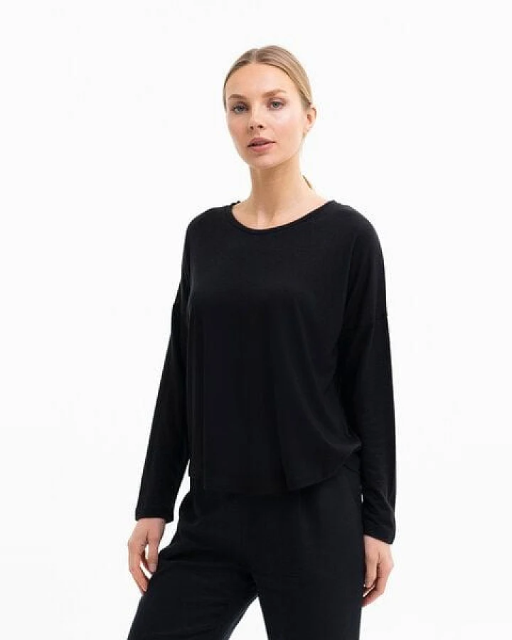 SHIPSHEIP LILLY - Damen Langarmshirt aus TENCEL Lyocell Woll Mix