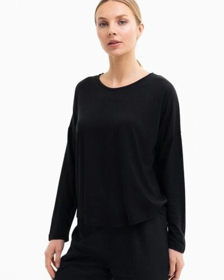 SHIPSHEIP LILLY - Damen Langarmshirt aus TENCEL Lyocell Woll Mix