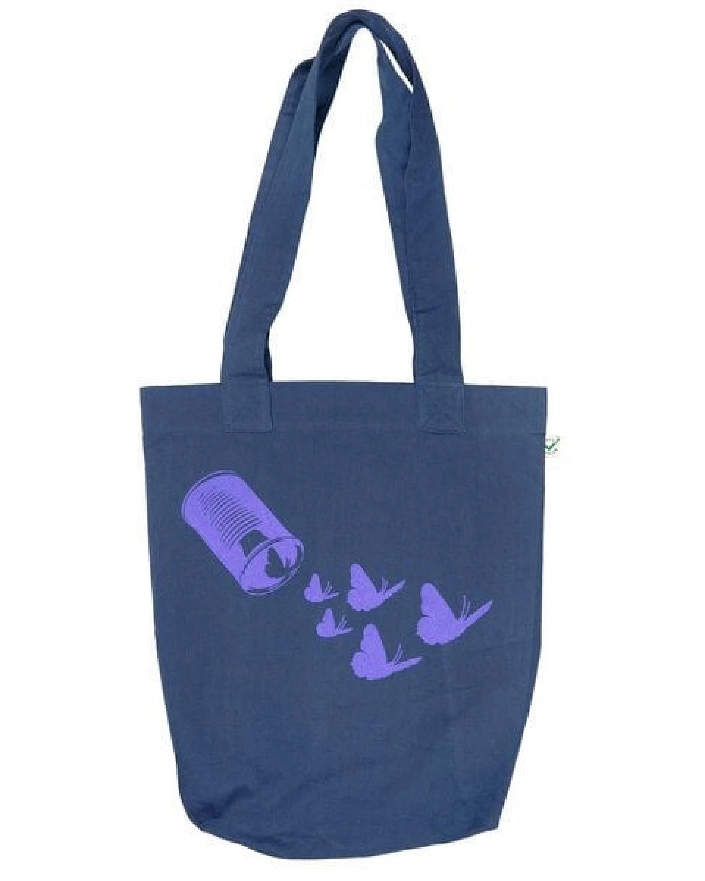 HANDGEDRUCKT "Butterfly01" Shopper aus BAUMWOLLE kbA – Ansicht 3