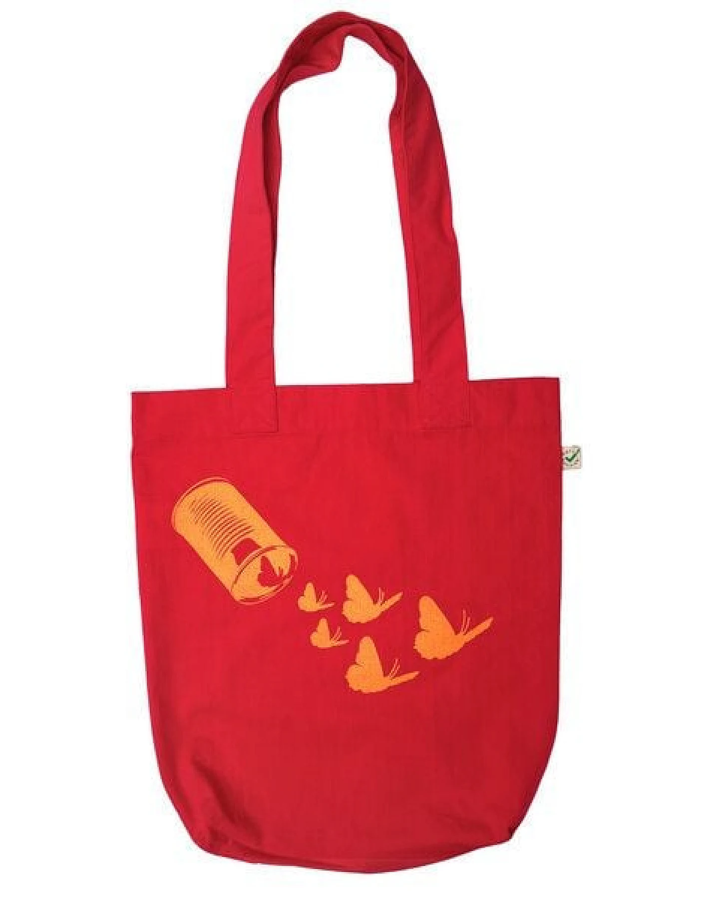 HANDGEDRUCKT "Butterfly01" Shopper aus BAUMWOLLE kbA – Ansicht 4