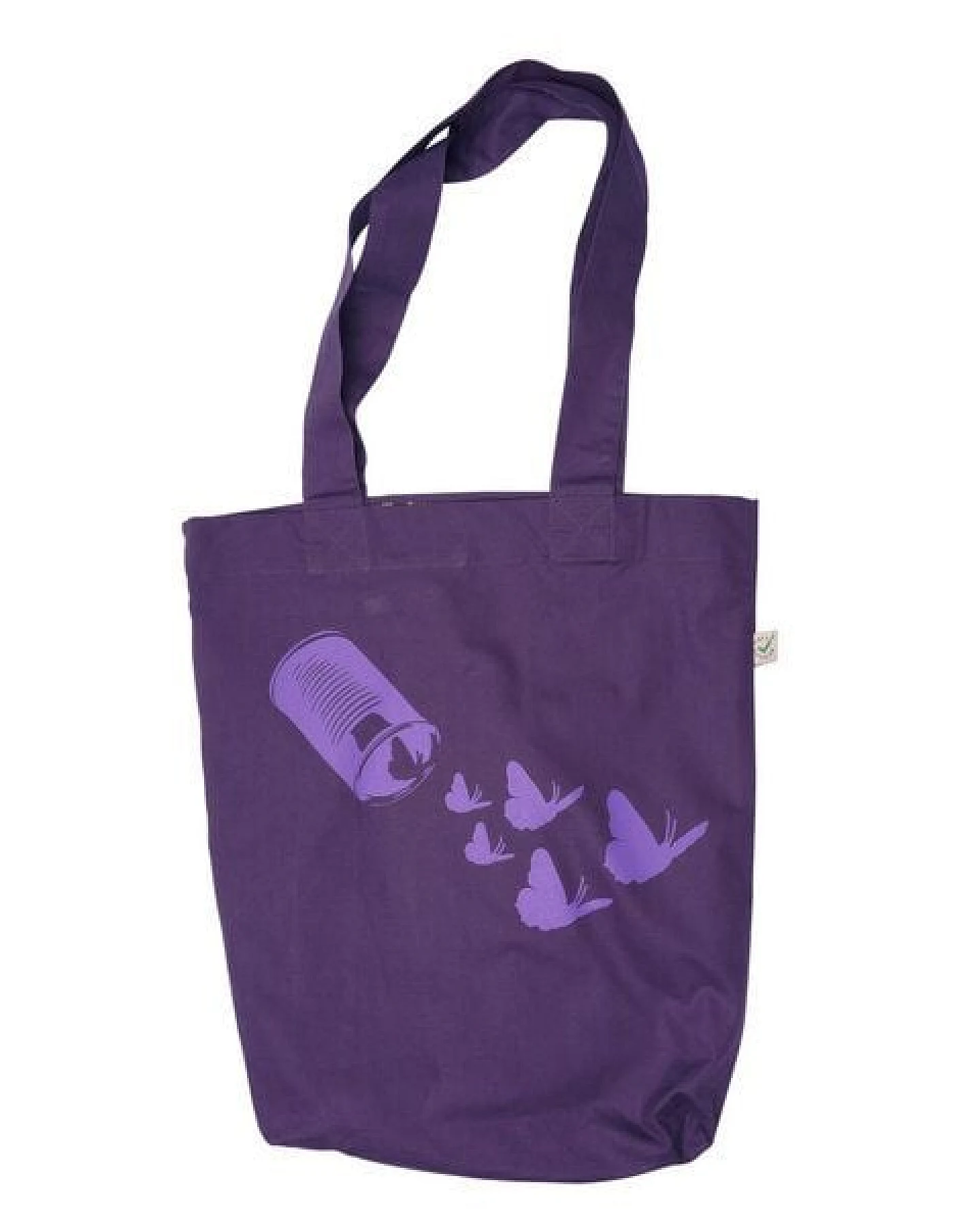 HANDGEDRUCKT "Butterfly01" Shopper aus BAUMWOLLE kbA – Ansicht 3