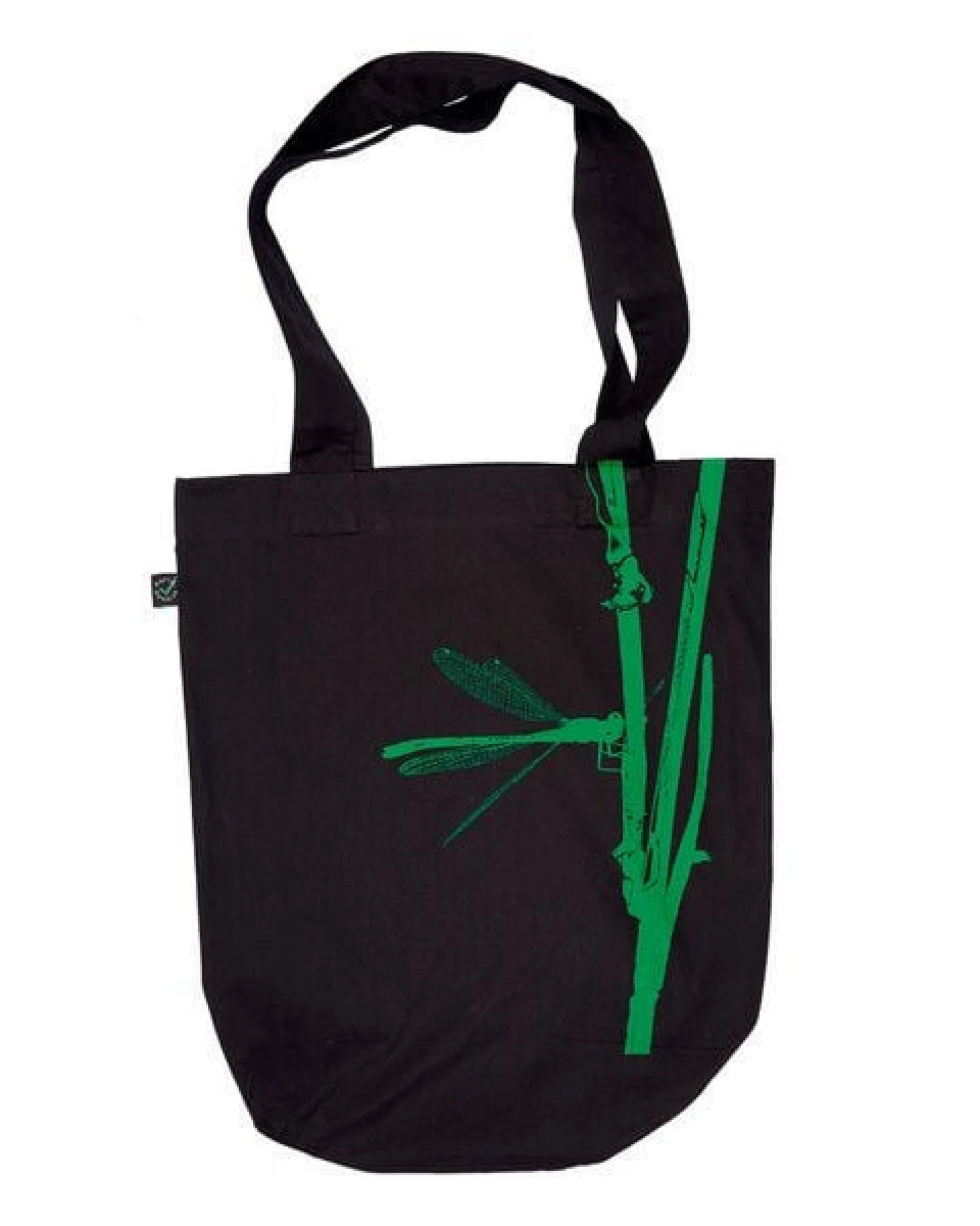 HANDGEDRUCKT "Frühe Adonislibelle" Shopper aus BAUMWOLLE kbA – Ansicht 2