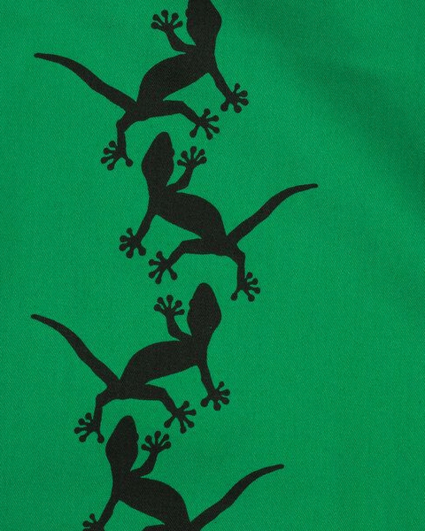 HANDGEDRUCKT "Geckos" Shopper aus BAUMWOLLE kbA – Ansicht 4