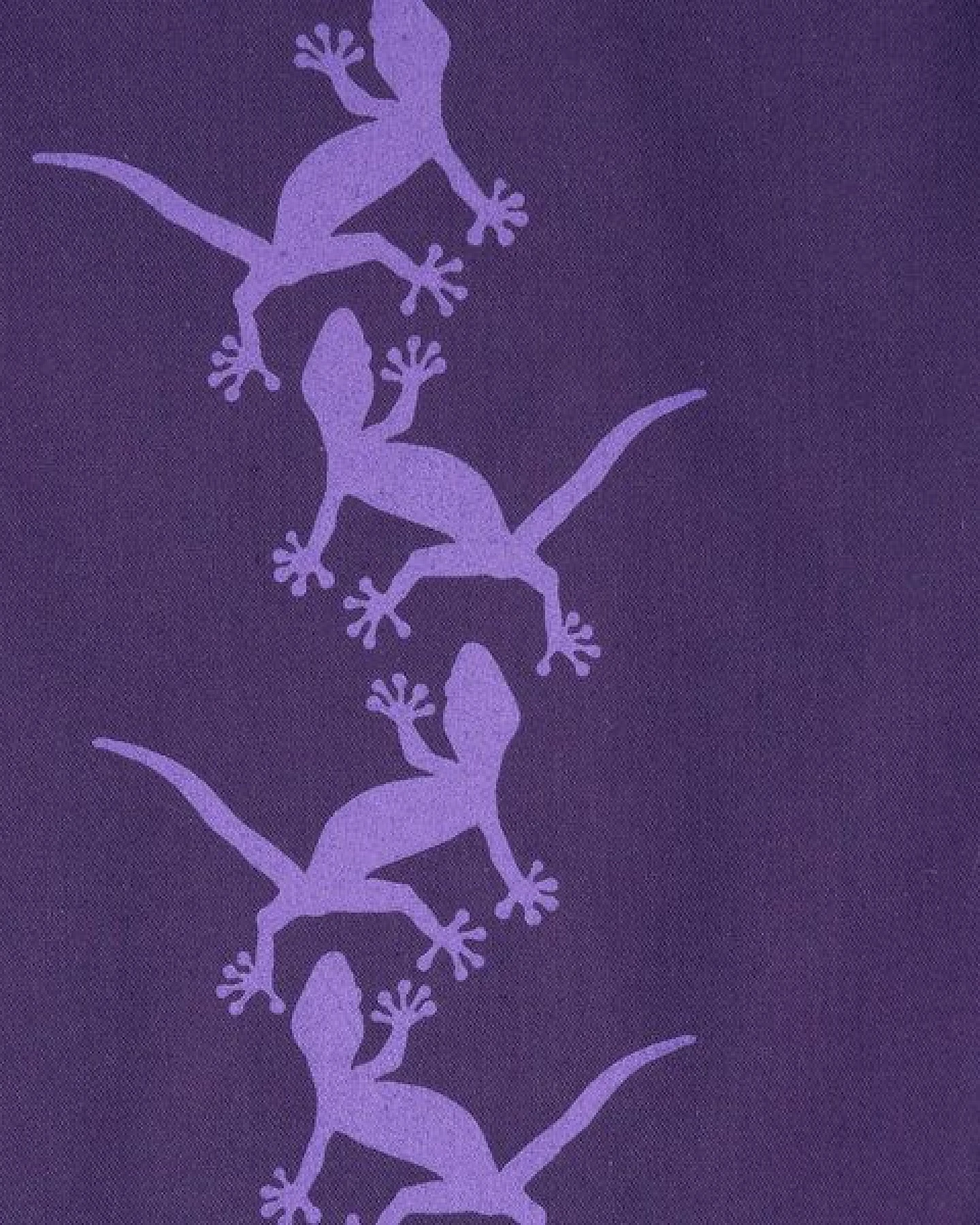 HANDGEDRUCKT "Geckos" Shopper aus BAUMWOLLE kbA – Ansicht 4