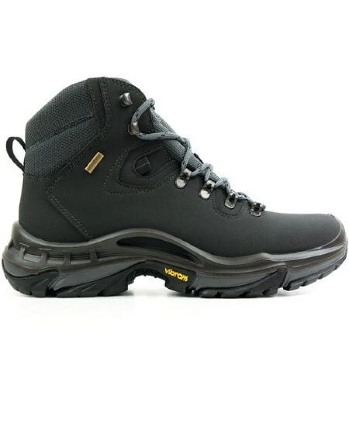 Will's Vegan Shop Wasserdichte Wanderstiefel Schwarz Herren 14-01-01-01
