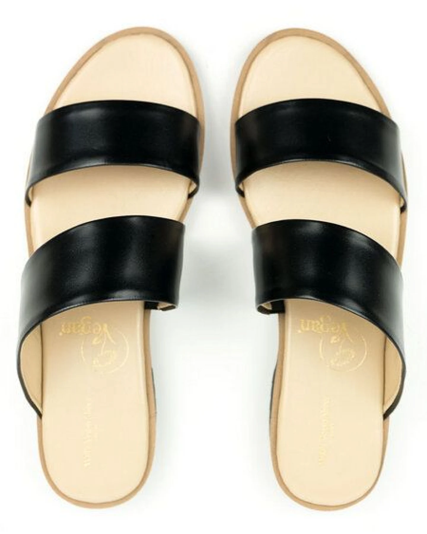 Will's Vegan Shop Zwei Riemen Sandalen Damen – Ansicht 3