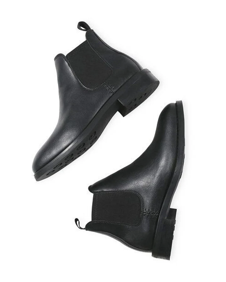 Will's Vegan Shop Wasserfeste Chelsea-Stiefel Damen
