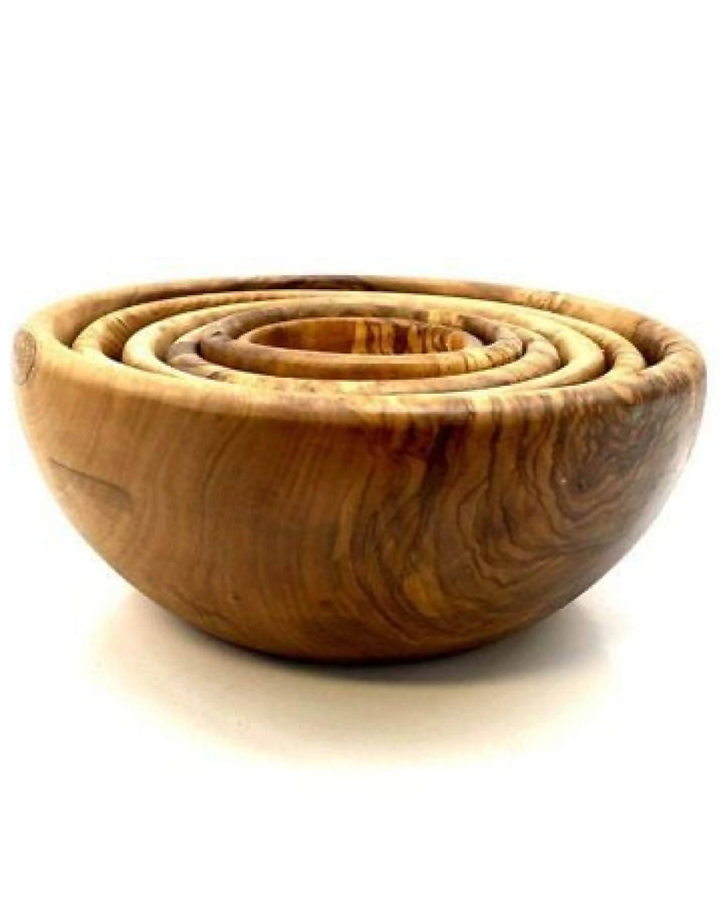 Olivenholz erleben Schalen 6er Set (rund) aus Olivenholz – Ansicht 2