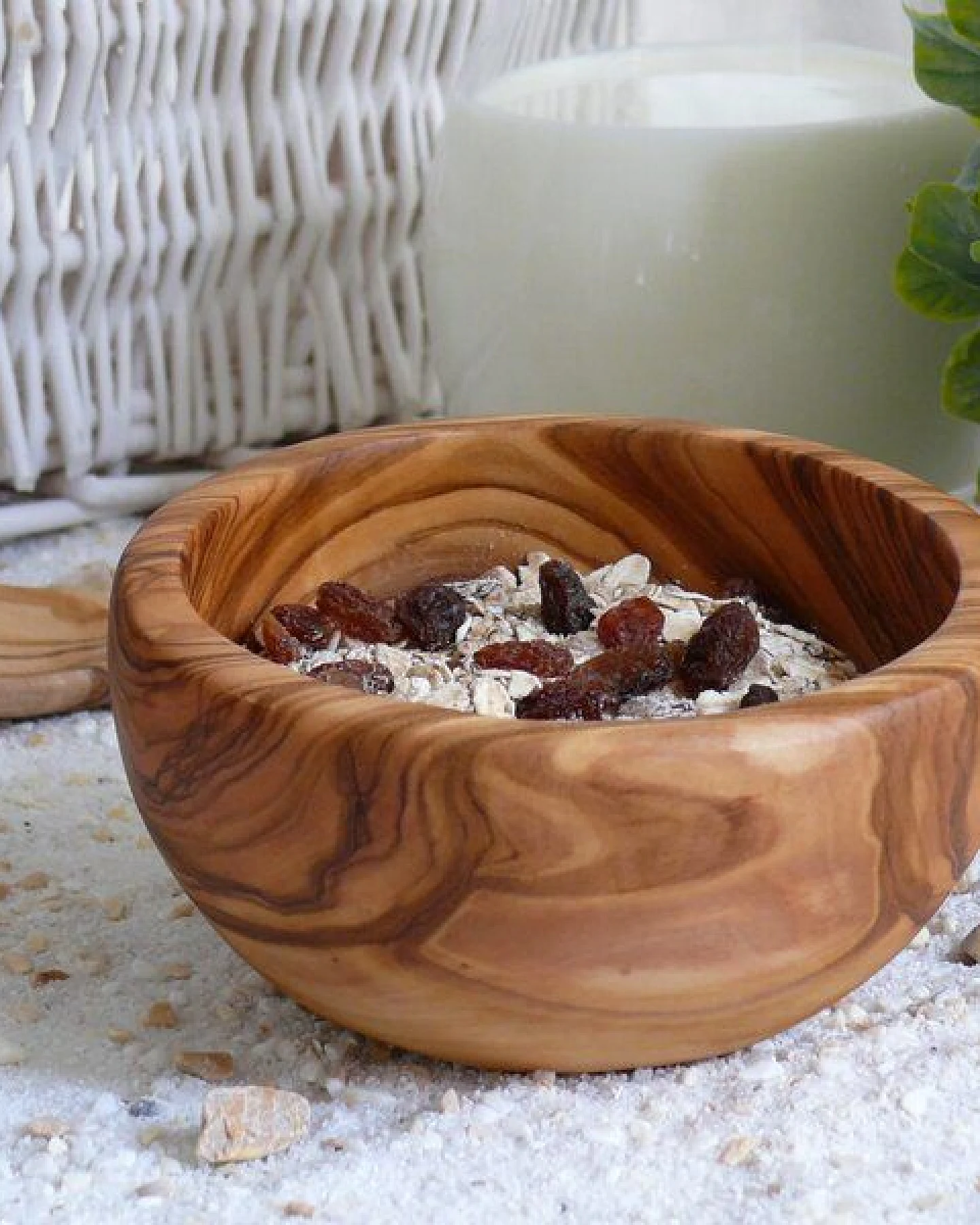 Olivenholz erleben Müslischale aus Olivenholz Ø 14-15 cm – Ansicht 3