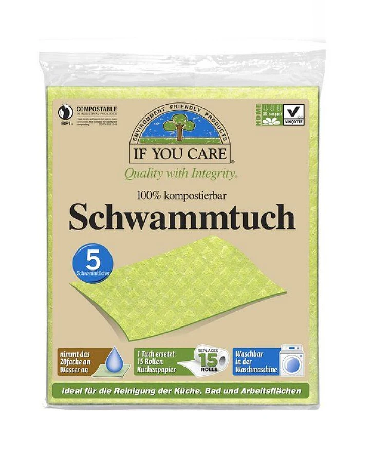 If You Care (IYC) Vegane Schwammtücher im 5er Pack