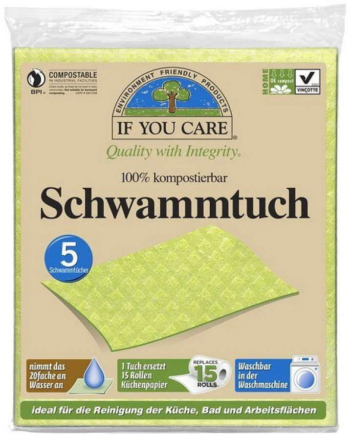 If You Care (IYC) Vegane Schwammtücher im 5er Pack