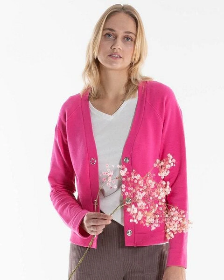 Alma & Lovis Softe Sommer-Sweatjacke aus Bio-Baumwolle