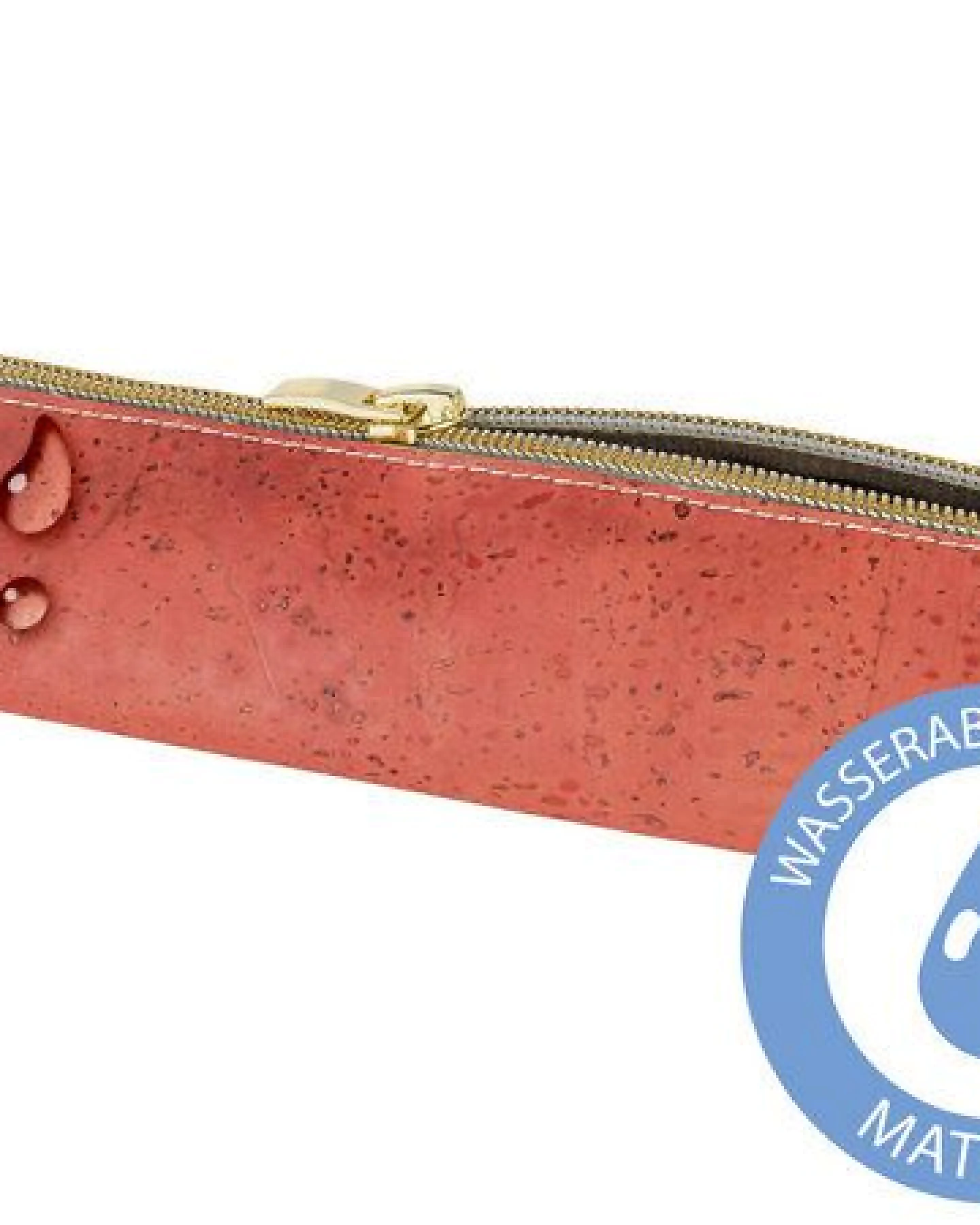 Simaru Federmäppchen / Federtasche aus Kork, Schlampermäppchen rot – Ansicht 2