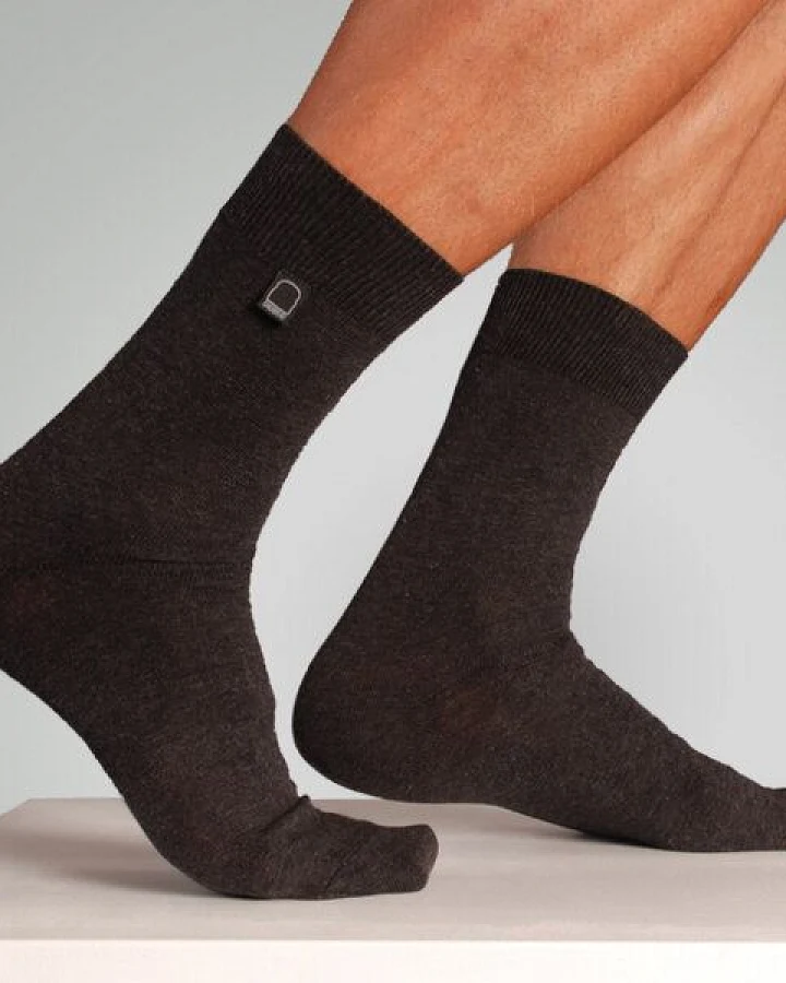 Dailybread Bio-Business-Socken glatt, 2er Pack, schwarz