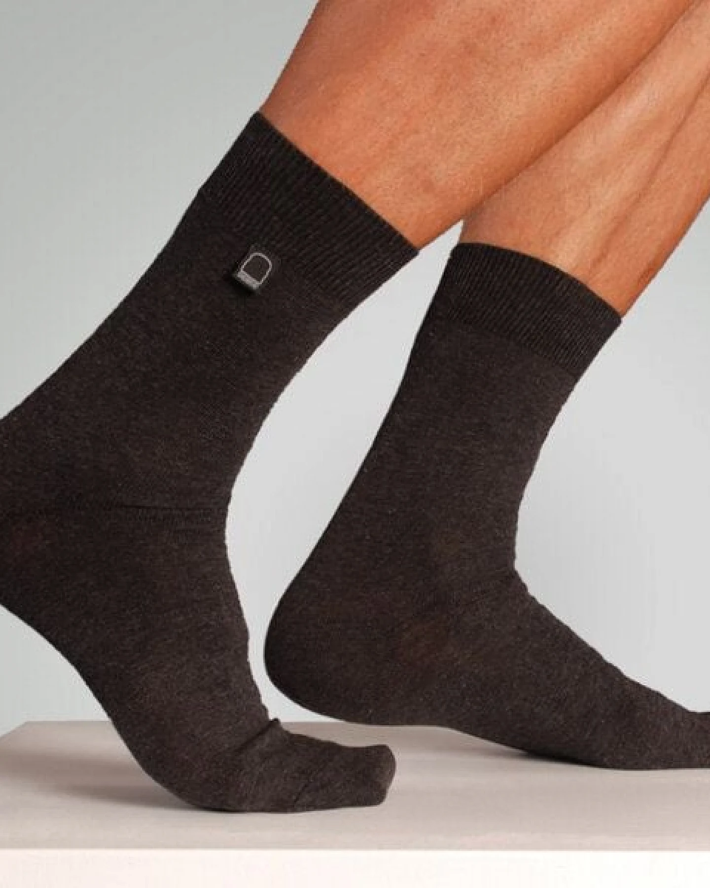 Dailybread Bio-Business-Socken glatt, schwarz, 4er Pack – Ansicht 2