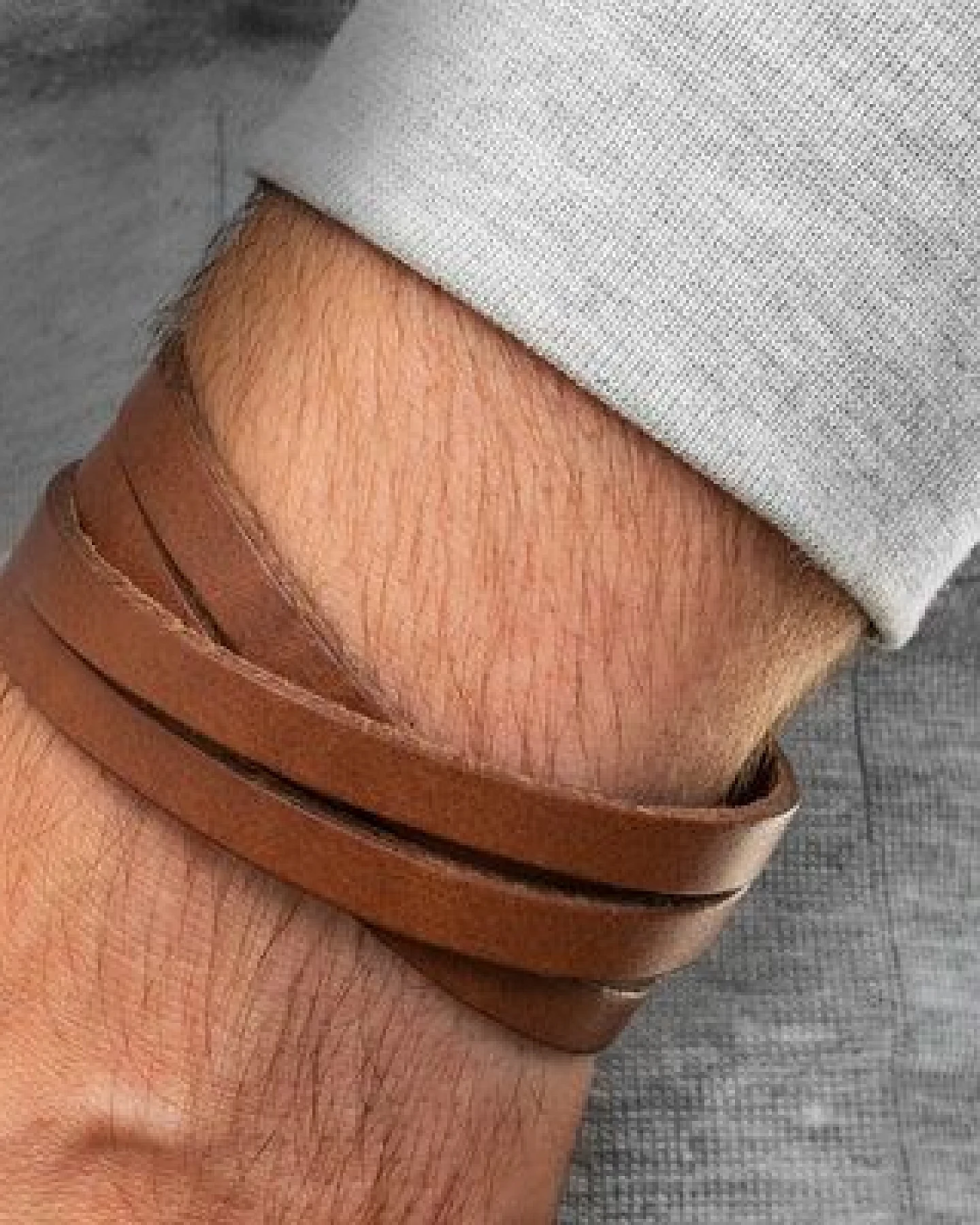 Simaru Lederarmband Herren - Pflanzliche Gerbung - Made in Germany – Ansicht 2
