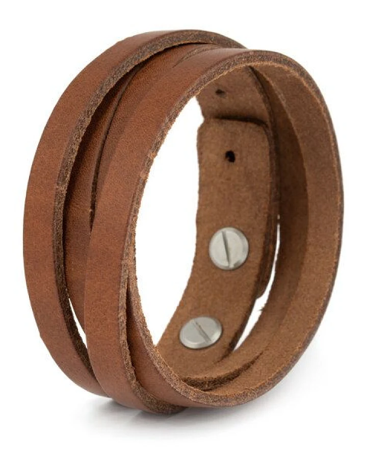 Simaru Lederarmband Herren - Pflanzliche Gerbung - Made in Germany