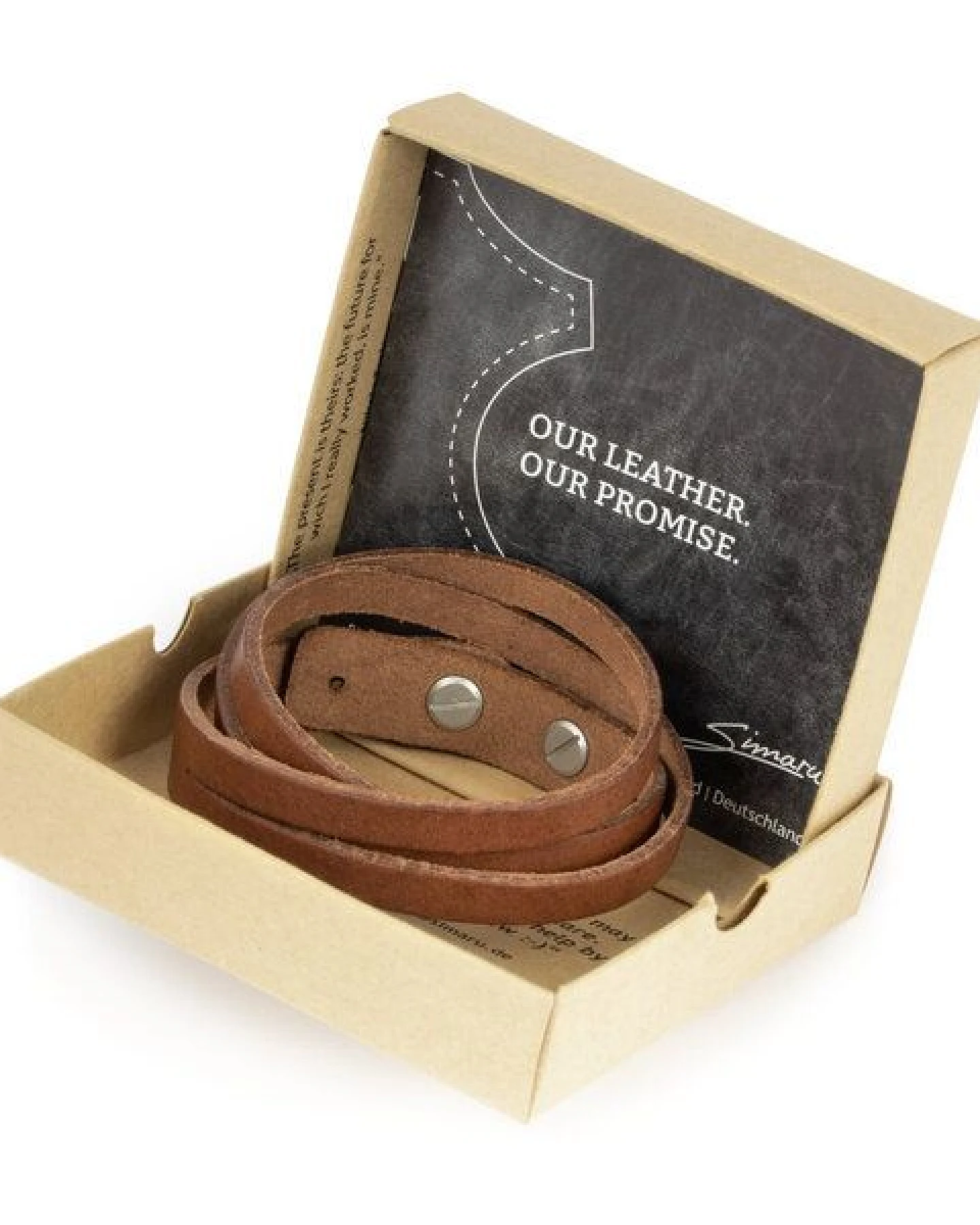 Simaru Lederarmband Herren - Pflanzliche Gerbung - Made in Germany – Ansicht 4