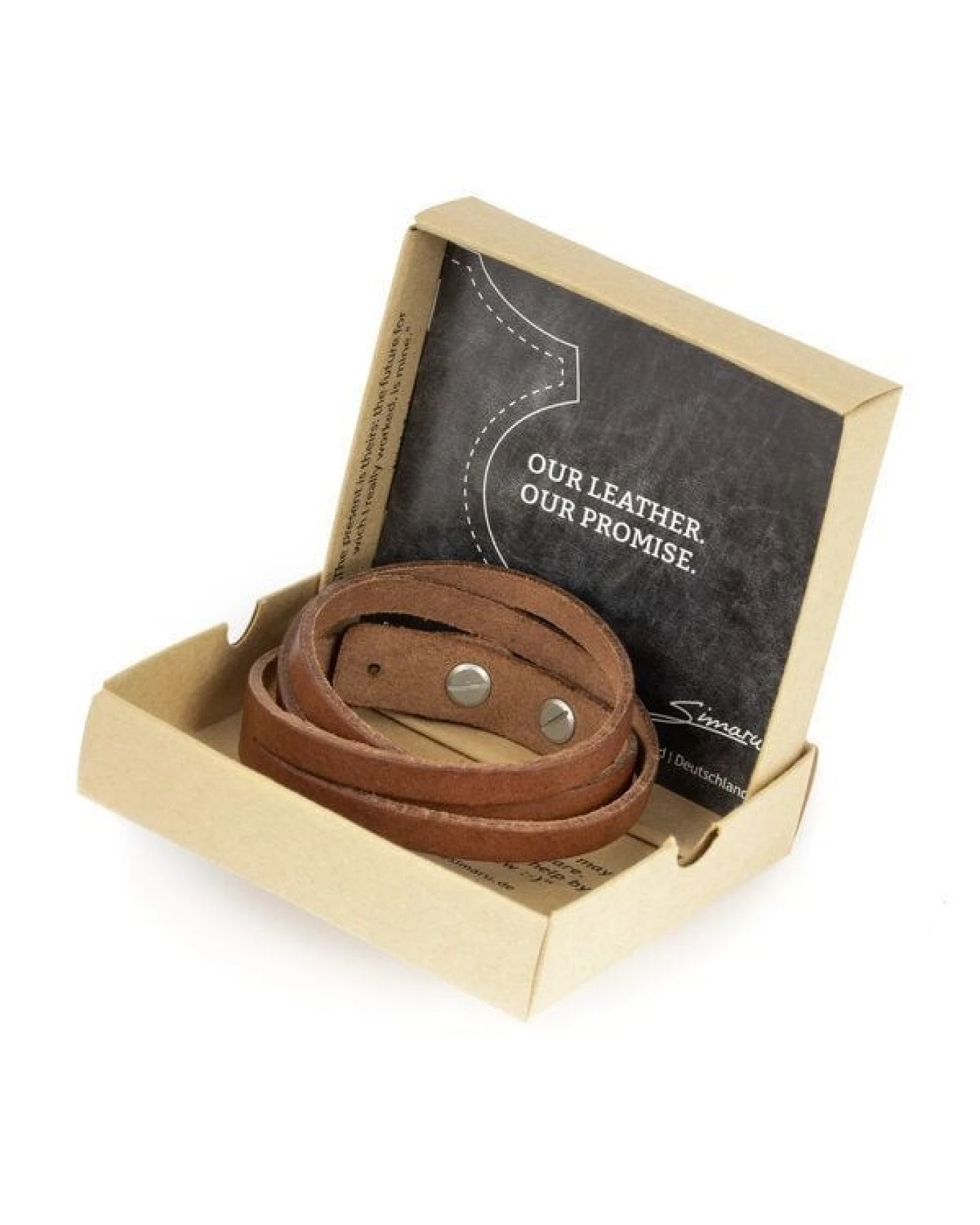 Simaru Lederarmband Herren - Pflanzliche Gerbung - Made in Germany – Ansicht 4