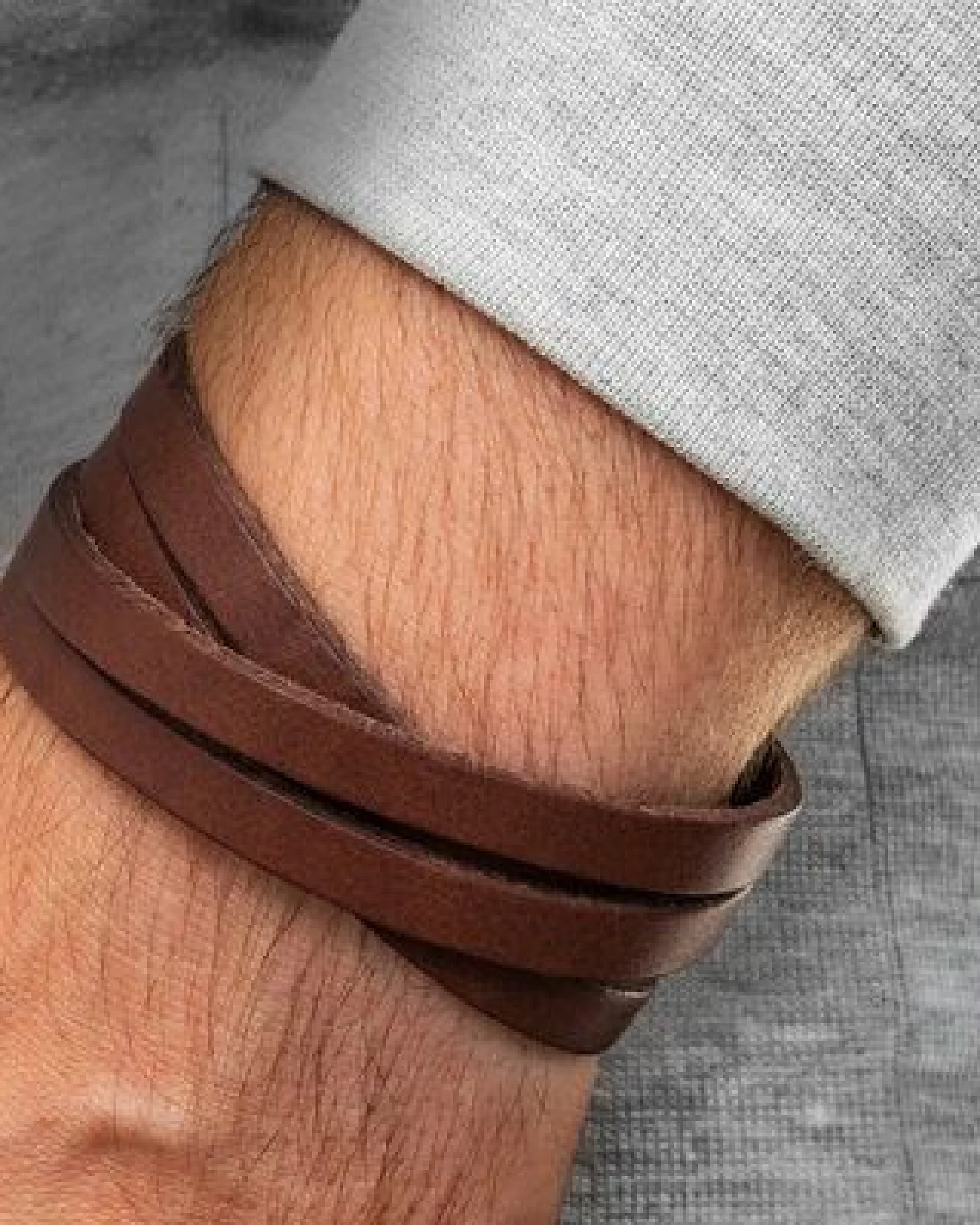 Simaru Lederarmband Herren - Pflanzliche Gerbung - Made in Germany – Ansicht 2