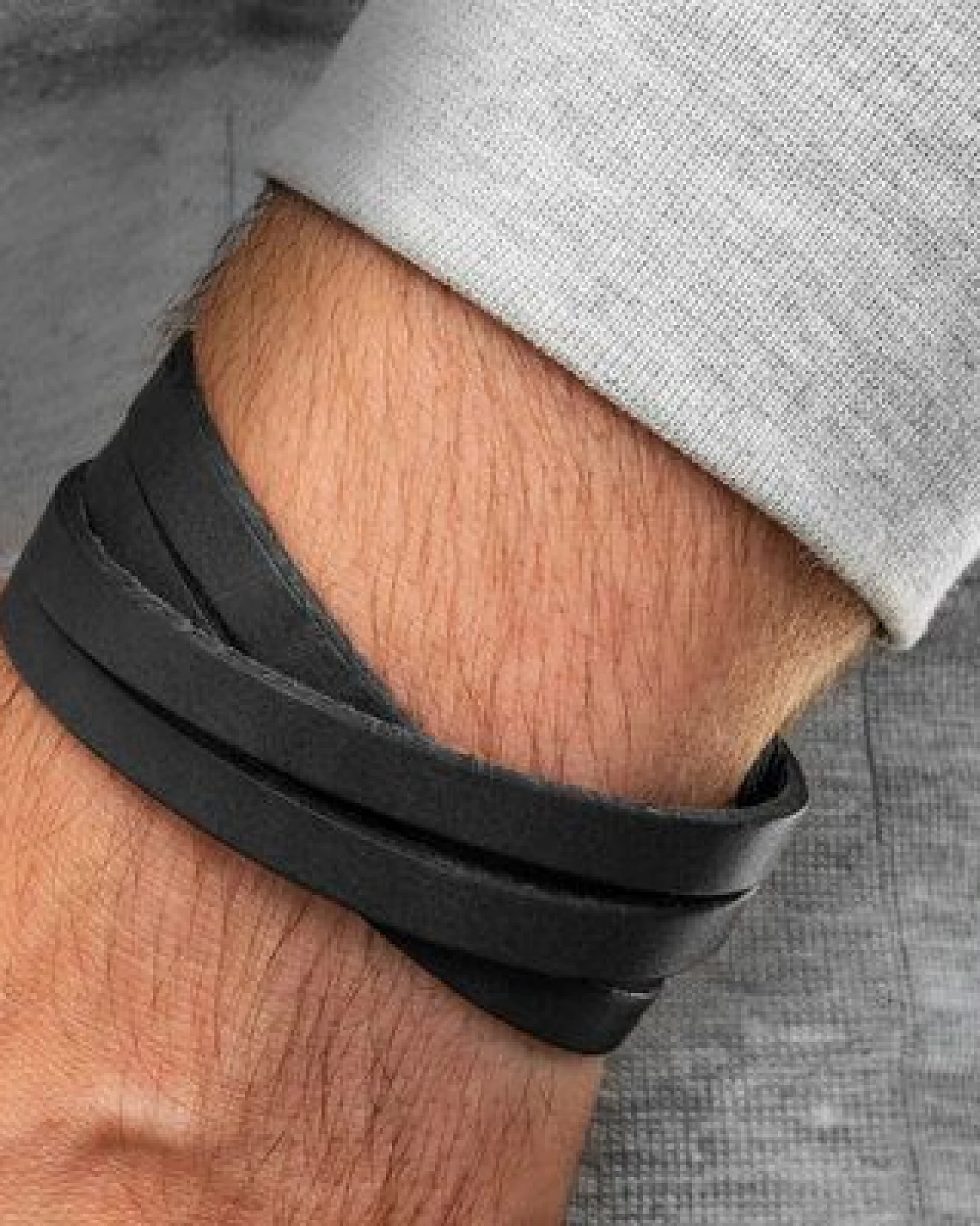 Simaru Lederarmband Herren - Pflanzliche Gerbung - Made in Germany – Ansicht 2