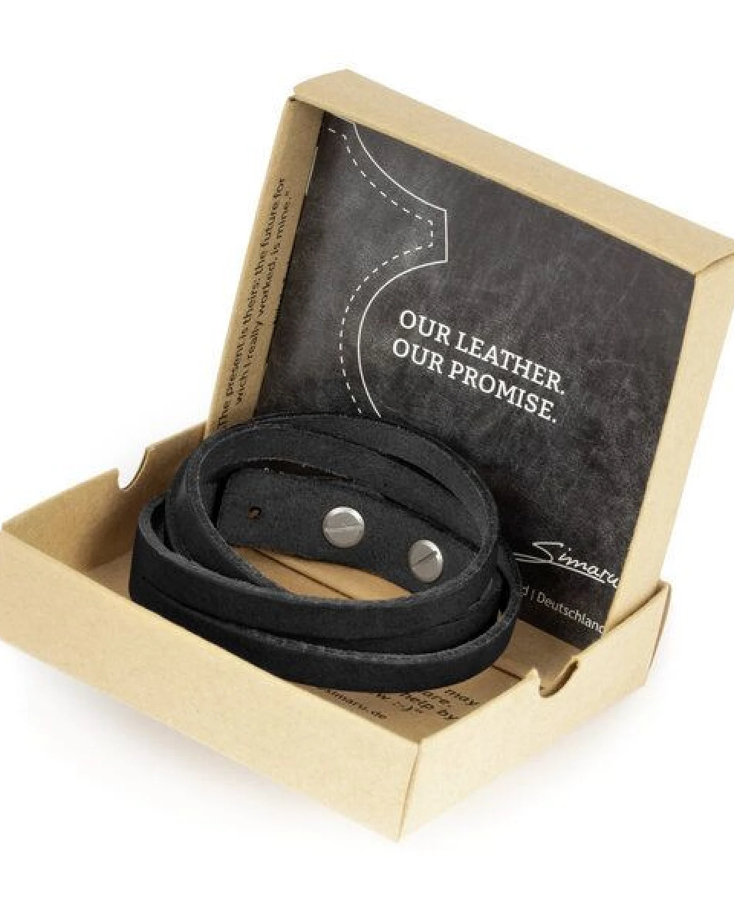 Simaru Lederarmband Herren - Pflanzliche Gerbung - Made in Germany – Ansicht 4