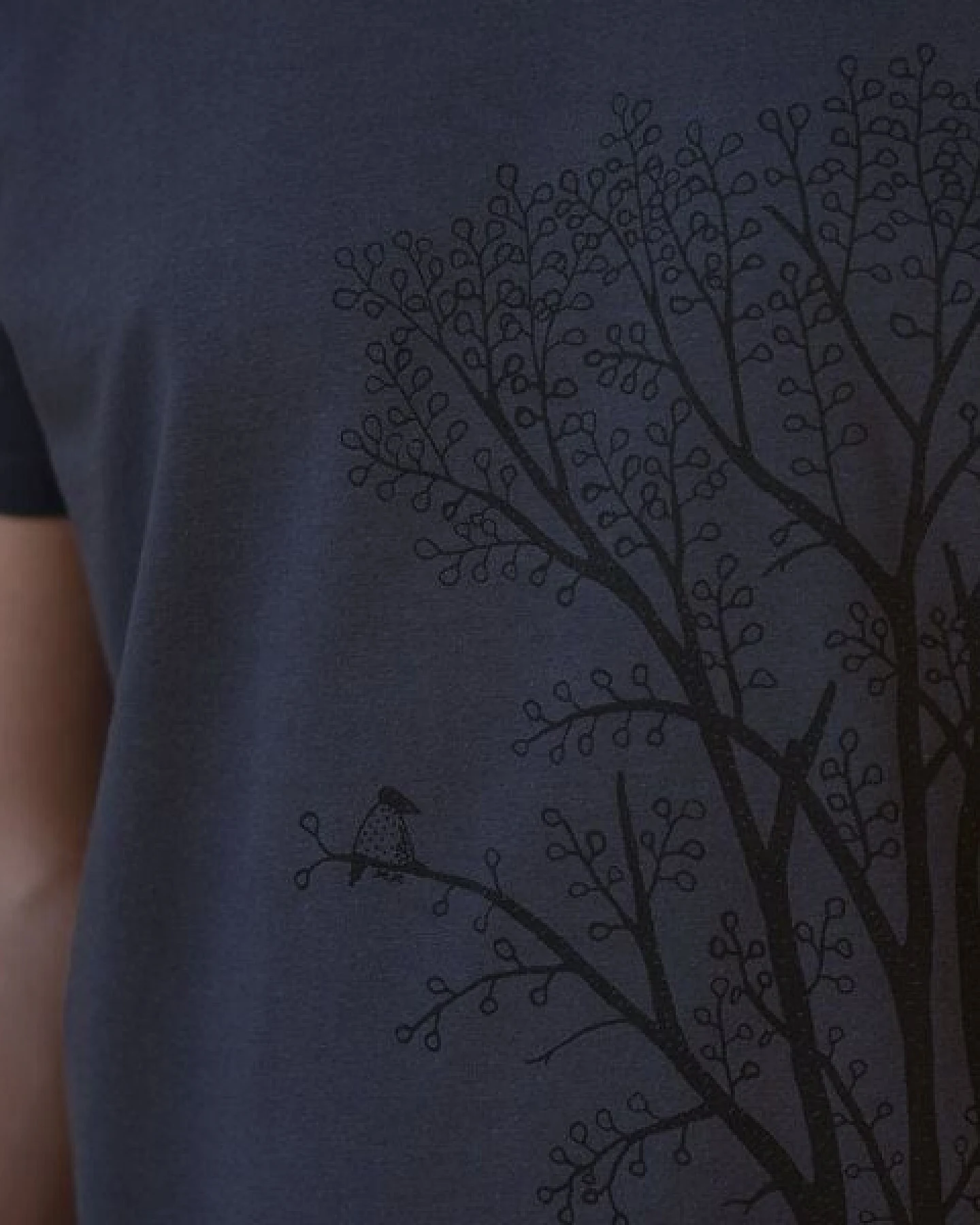Cmig Herren T-Shirt Erle mit Elster in india ink grey – Ansicht 4