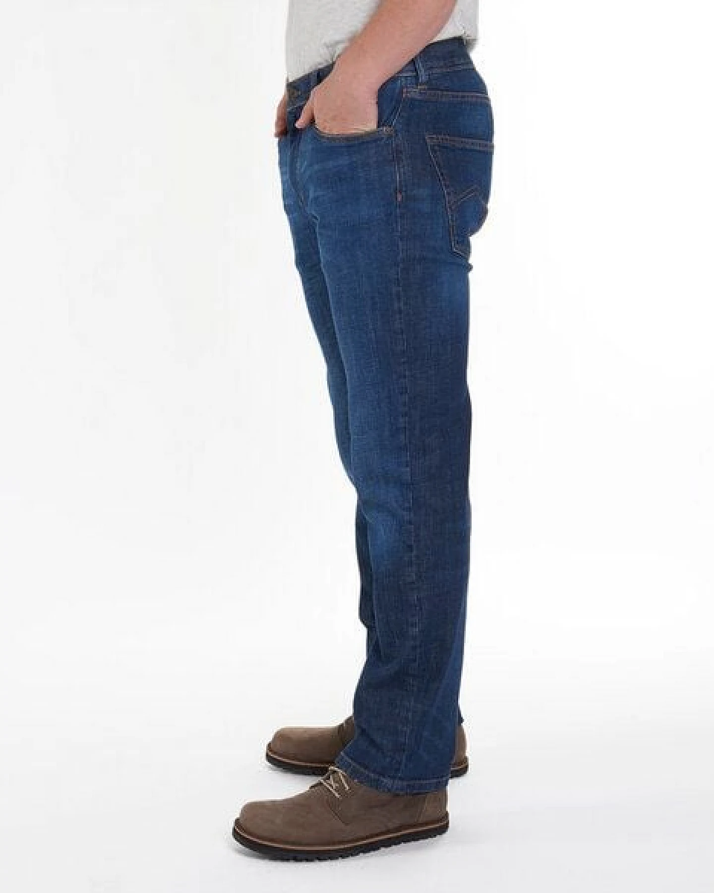 fairjeans basic Jeans "REGULAR WAVES" mit Wascheffekt aus Bio-Baumwolle – Ansicht 2