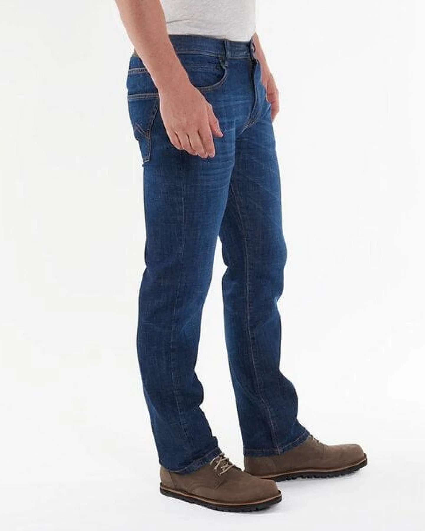 fairjeans basic Jeans "REGULAR WAVES" mit Wascheffekt aus Bio-Baumwolle – Ansicht 3
