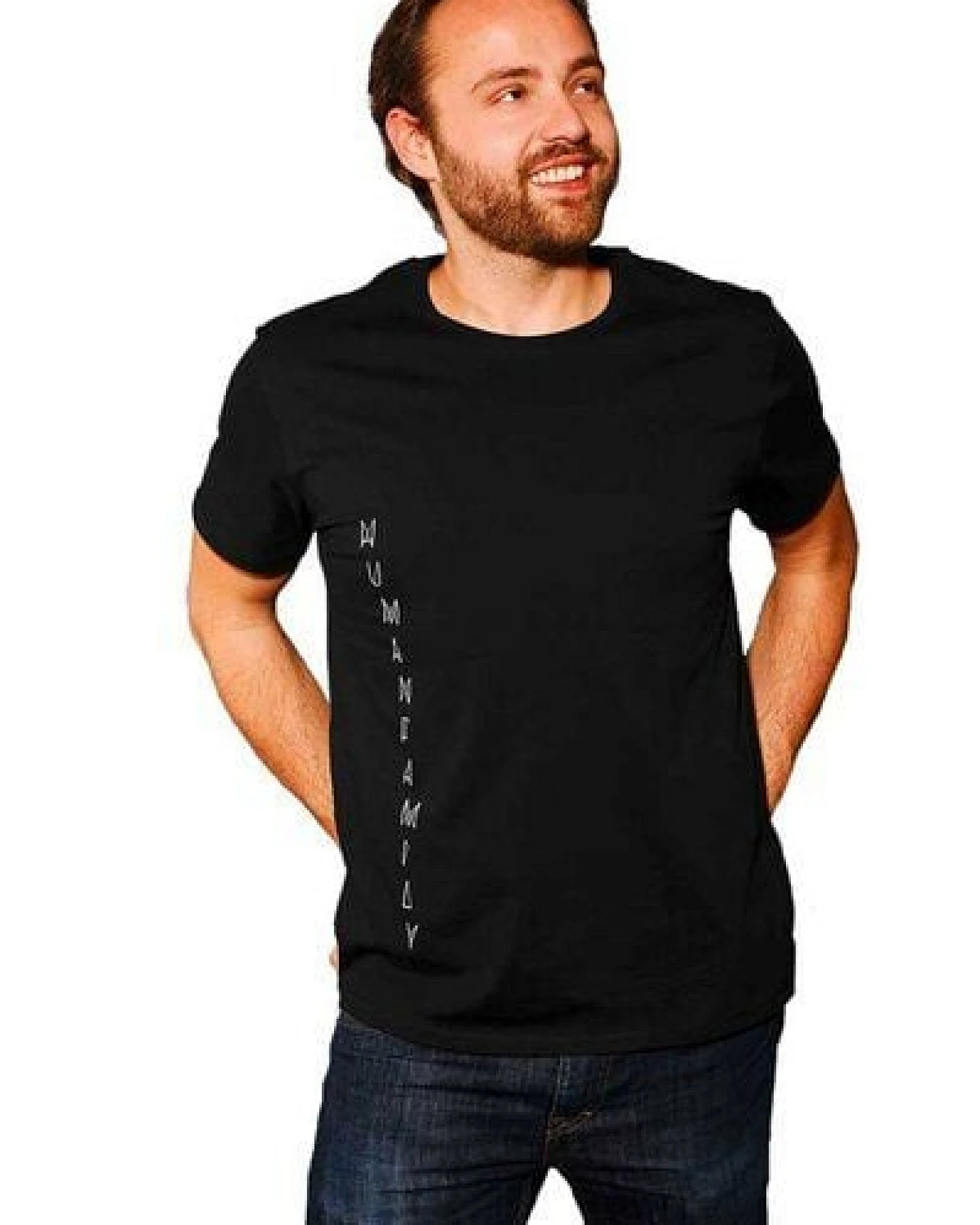Dickeres Bio Shirt von Human Family "Join Vertikal" – Ansicht 4