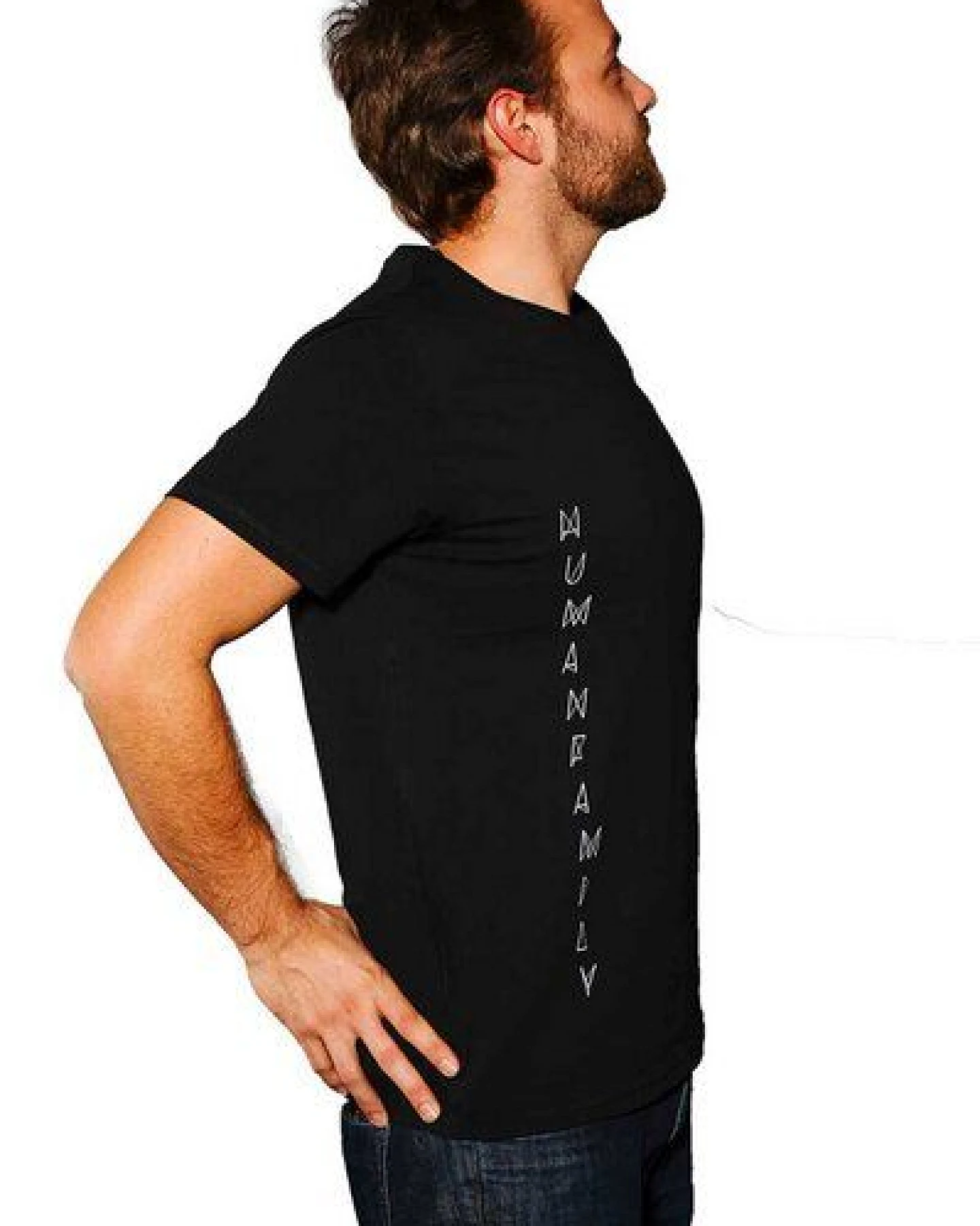 Dickeres Bio Shirt von Human Family "Join Vertikal" – Ansicht 2