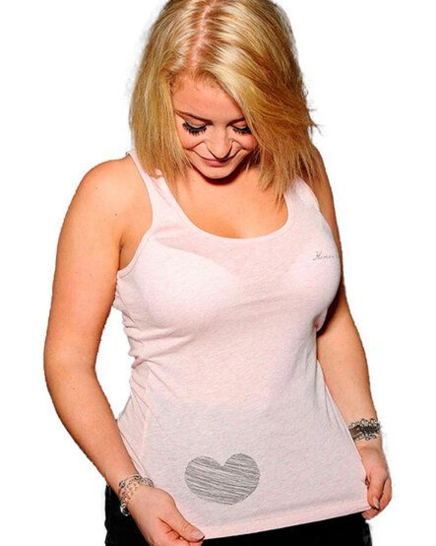 Human Family Körperbetontes Tanktop "Attention Little Heart" aus Bio-Baumwolle – Ansicht 3