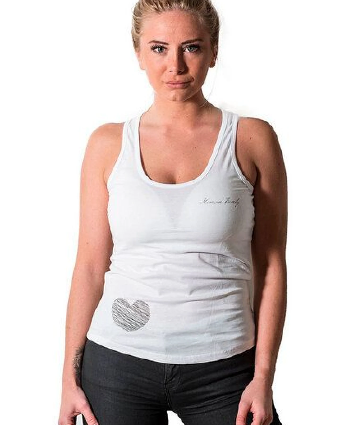 Human Family Körperbetontes Tanktop "Attention Little Heart" aus Bio-Baumwolle – Ansicht 4