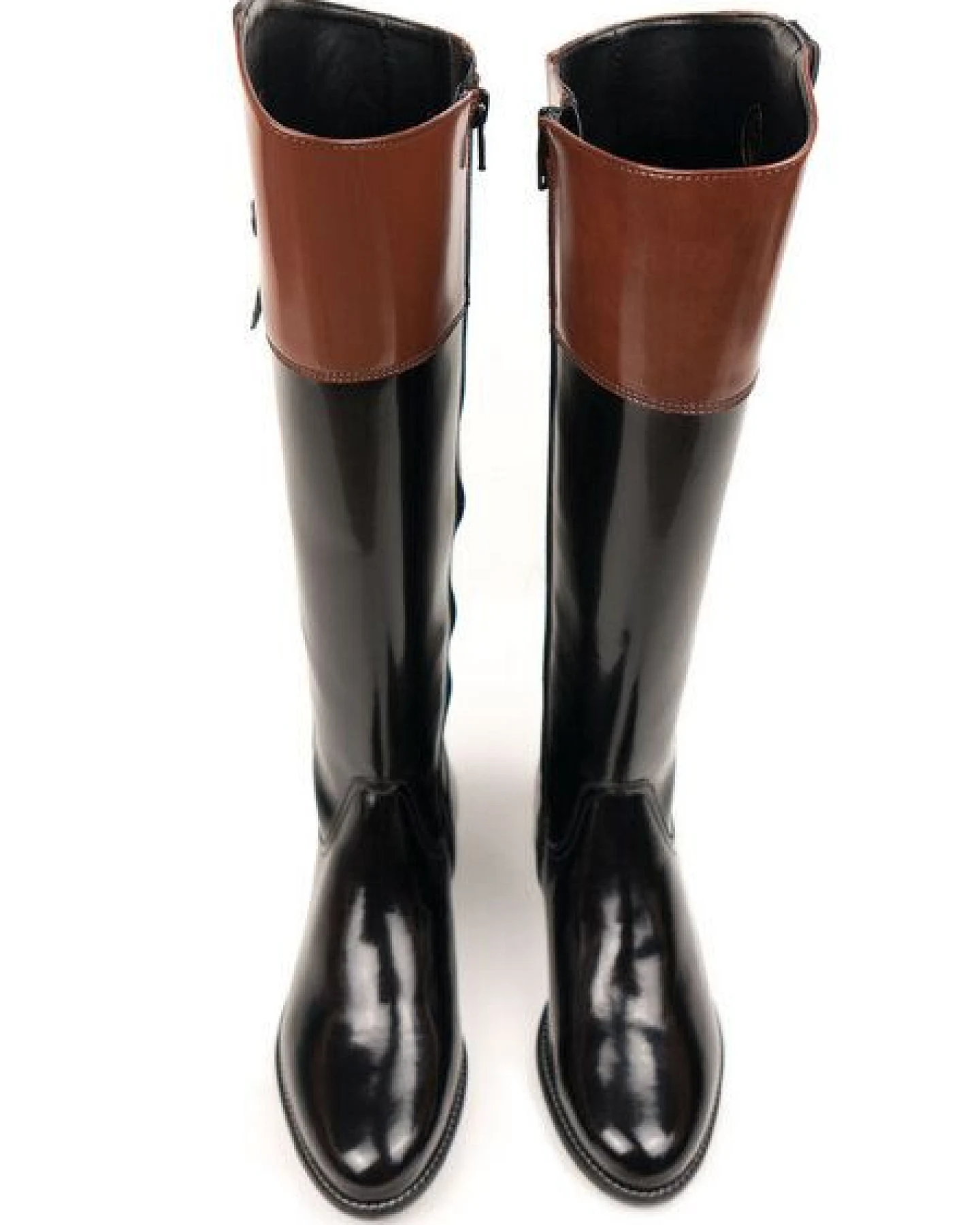 Will's Vegan Shop Reitstiefel Schwarz Damen – Ansicht 2