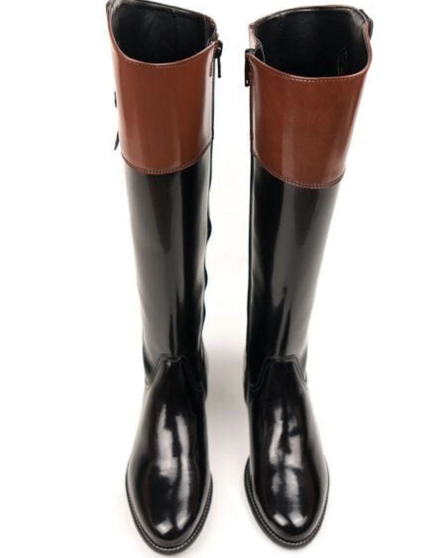 Will's Vegan Shop Reitstiefel Schwarz Damen – Ansicht 2