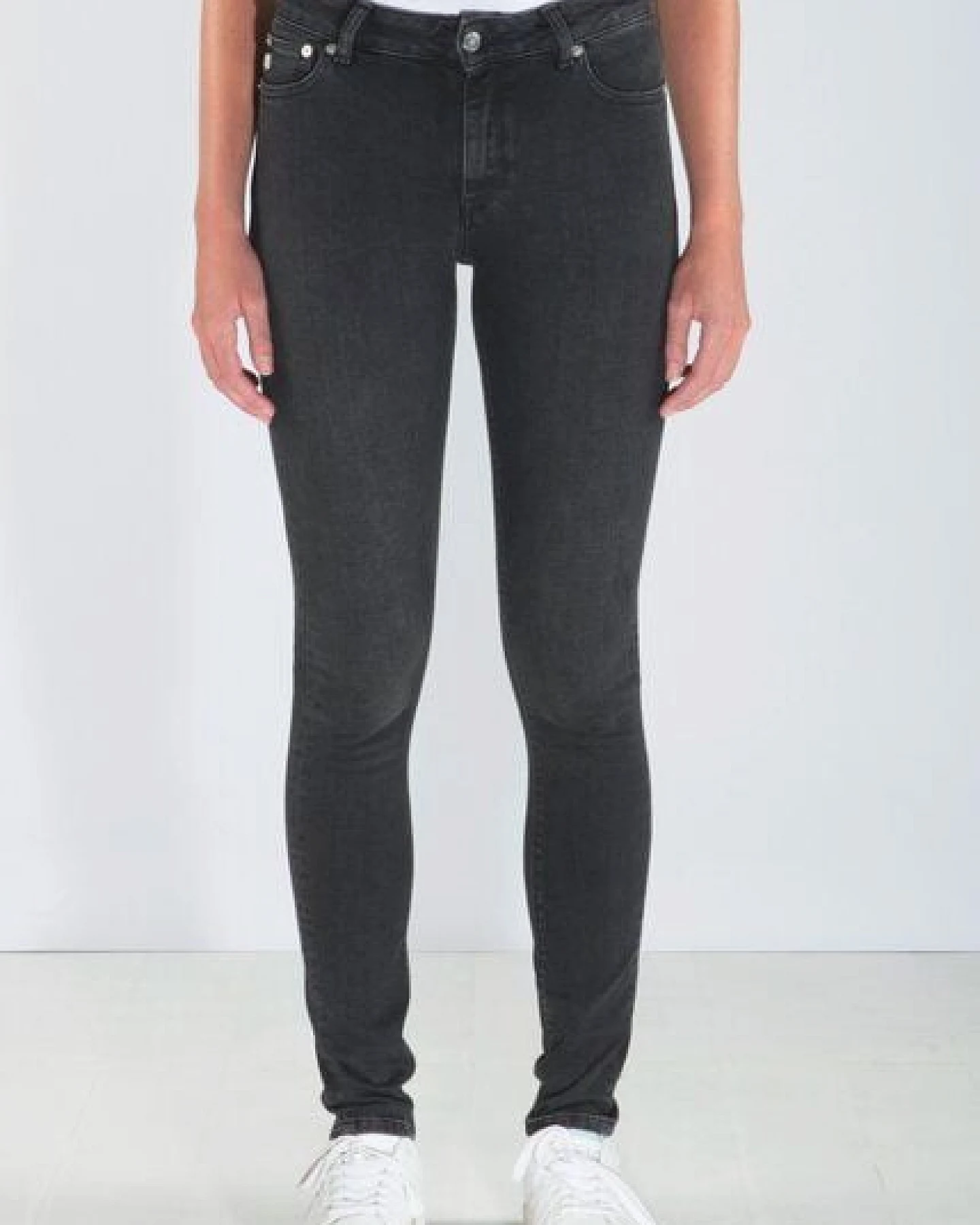 MUD Jeans Jeans Skinny Fit - Hazen - Stone Black – Ansicht 3