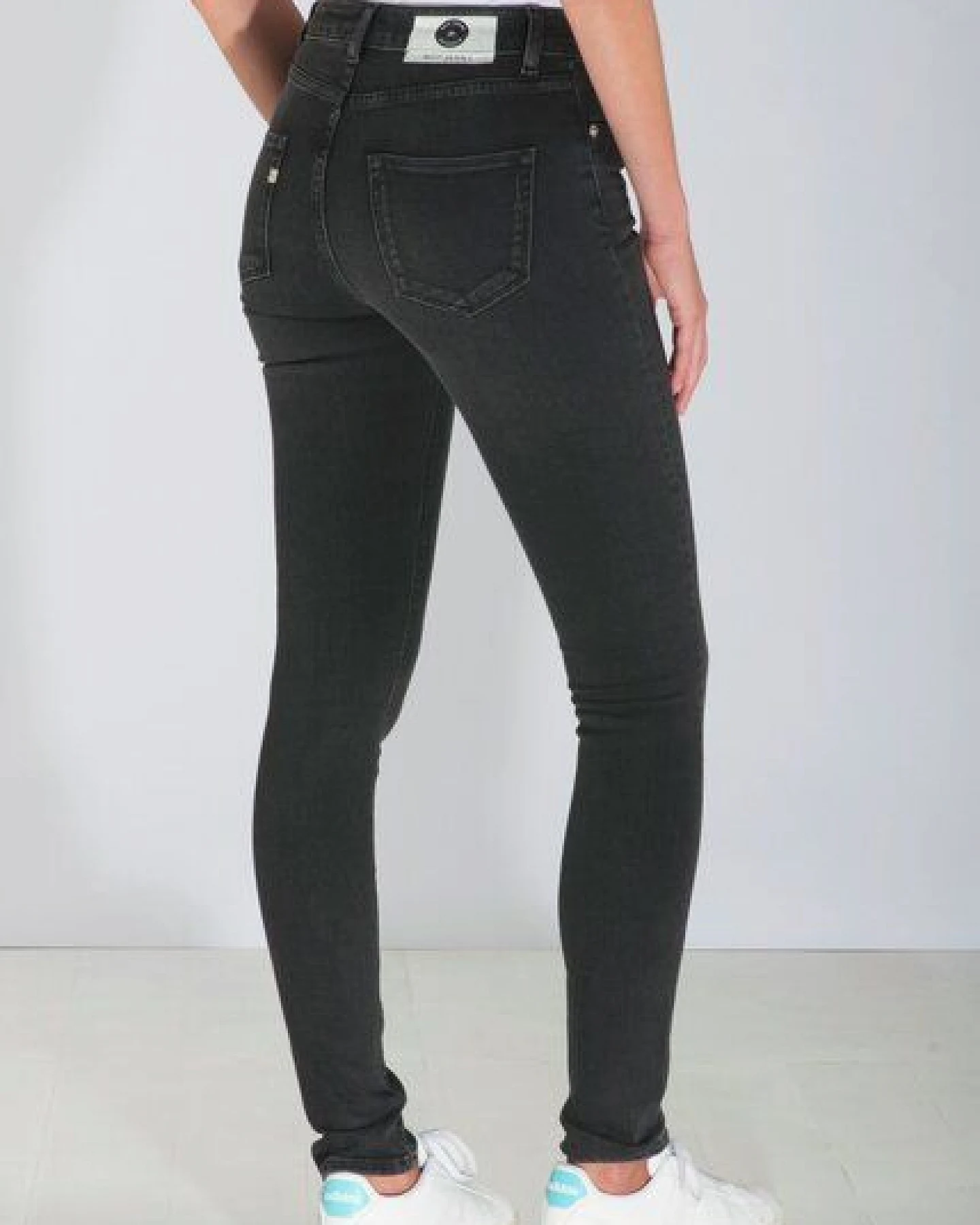MUD Jeans Jeans Skinny Fit - Hazen - Stone Black – Ansicht 4