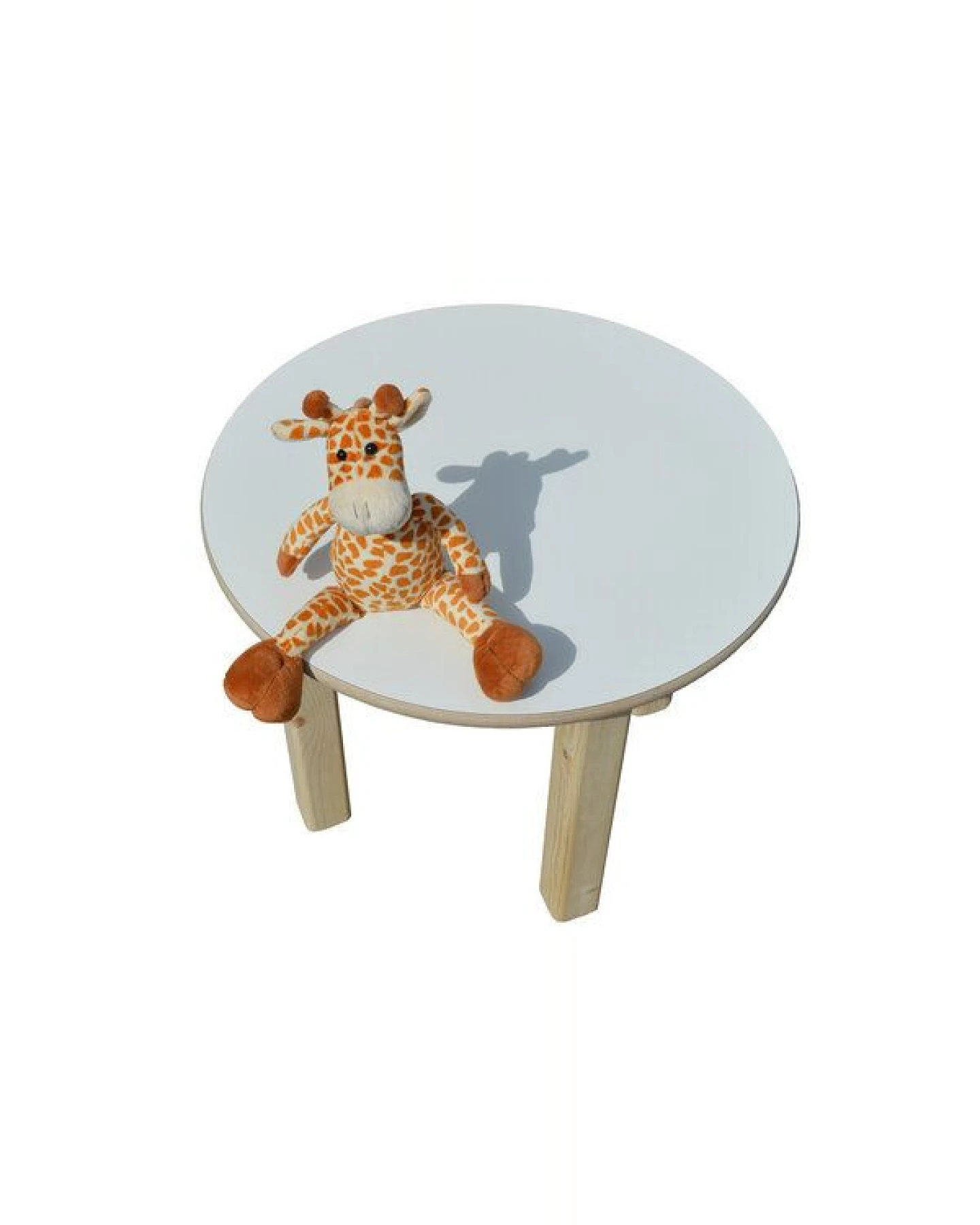 Die Schreiner Christoph Siegel Kindertisch - rund - weiße Tischplatte Ø 58 cm - NEU – Ansicht 2