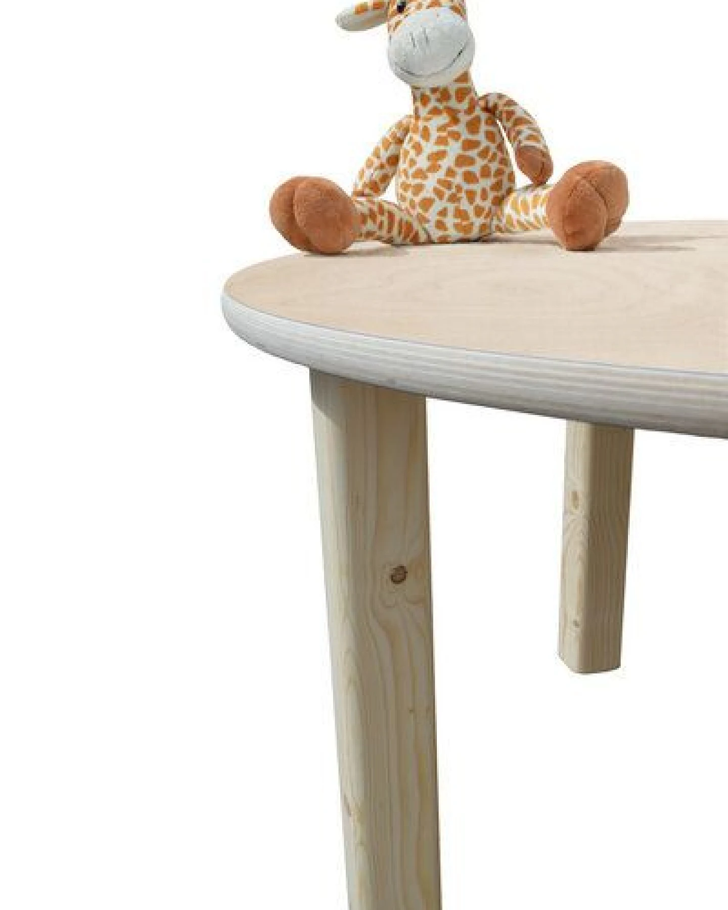 Die Schreiner Christoph Siegel Kindertisch - natur - runde Tischplatte - NEU – Ansicht 2
