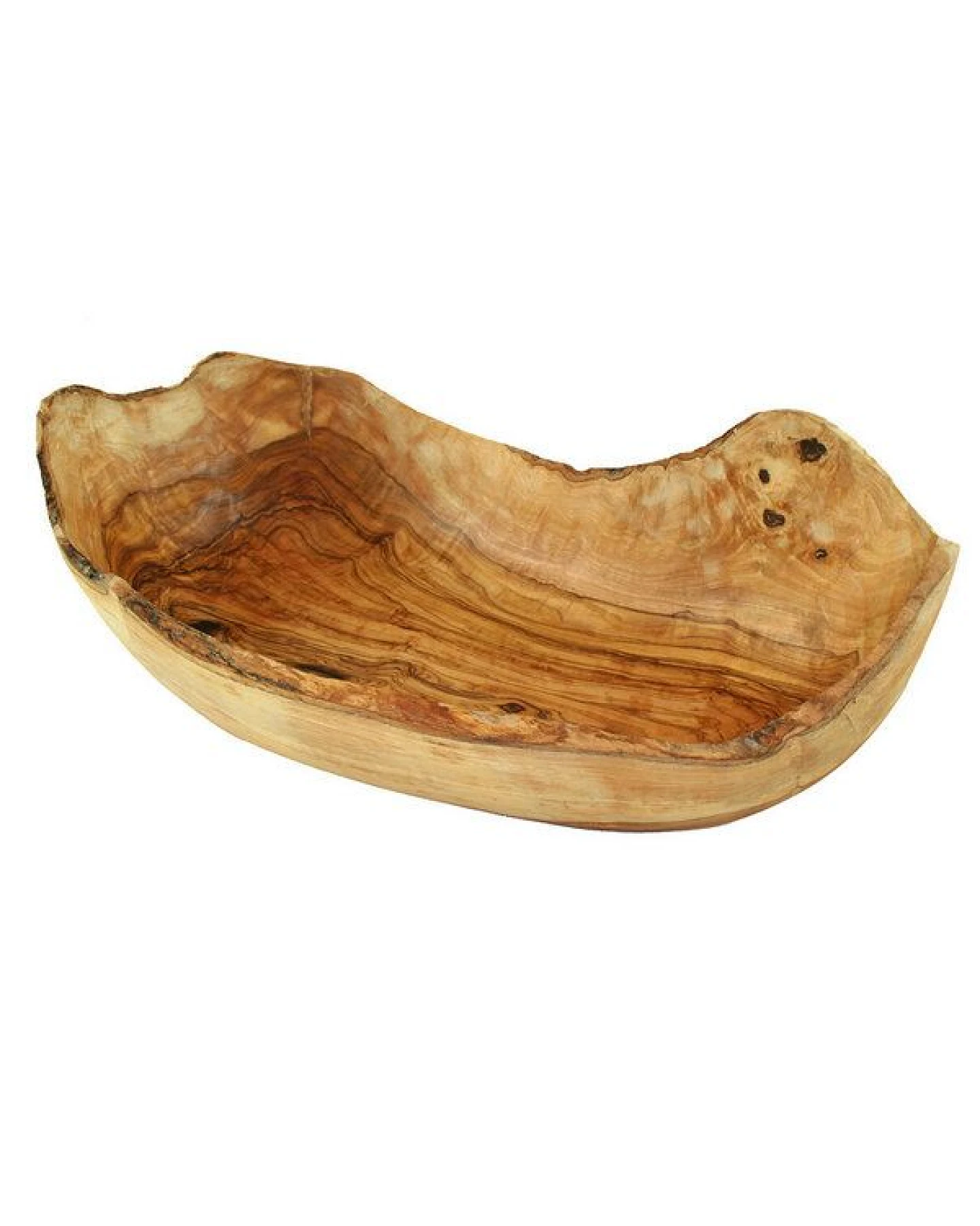 Olivenholz erleben Obstschale oval (ca. 34 - 36 cm) aus Olivenholz – Ansicht 3